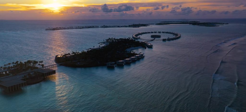 The Ritz-Carlton Maldives, Fari Islands Resort - North Male Atoll, Maldives - Tropical Island Sunset