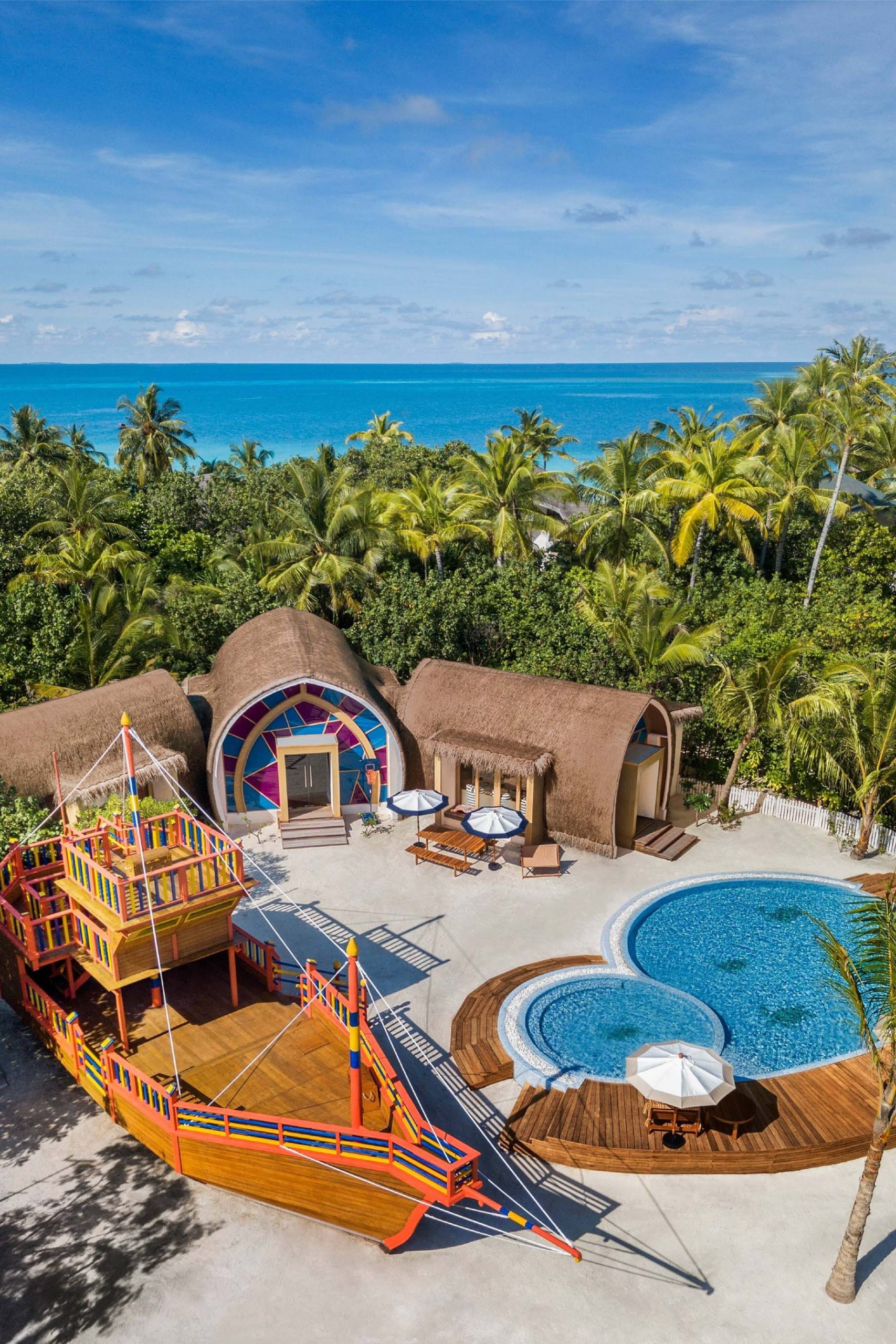 JW Marriott Maldives Resort & Spa – Shaviyani Atoll, Maldives – Little Griffins Kids Club Aerial