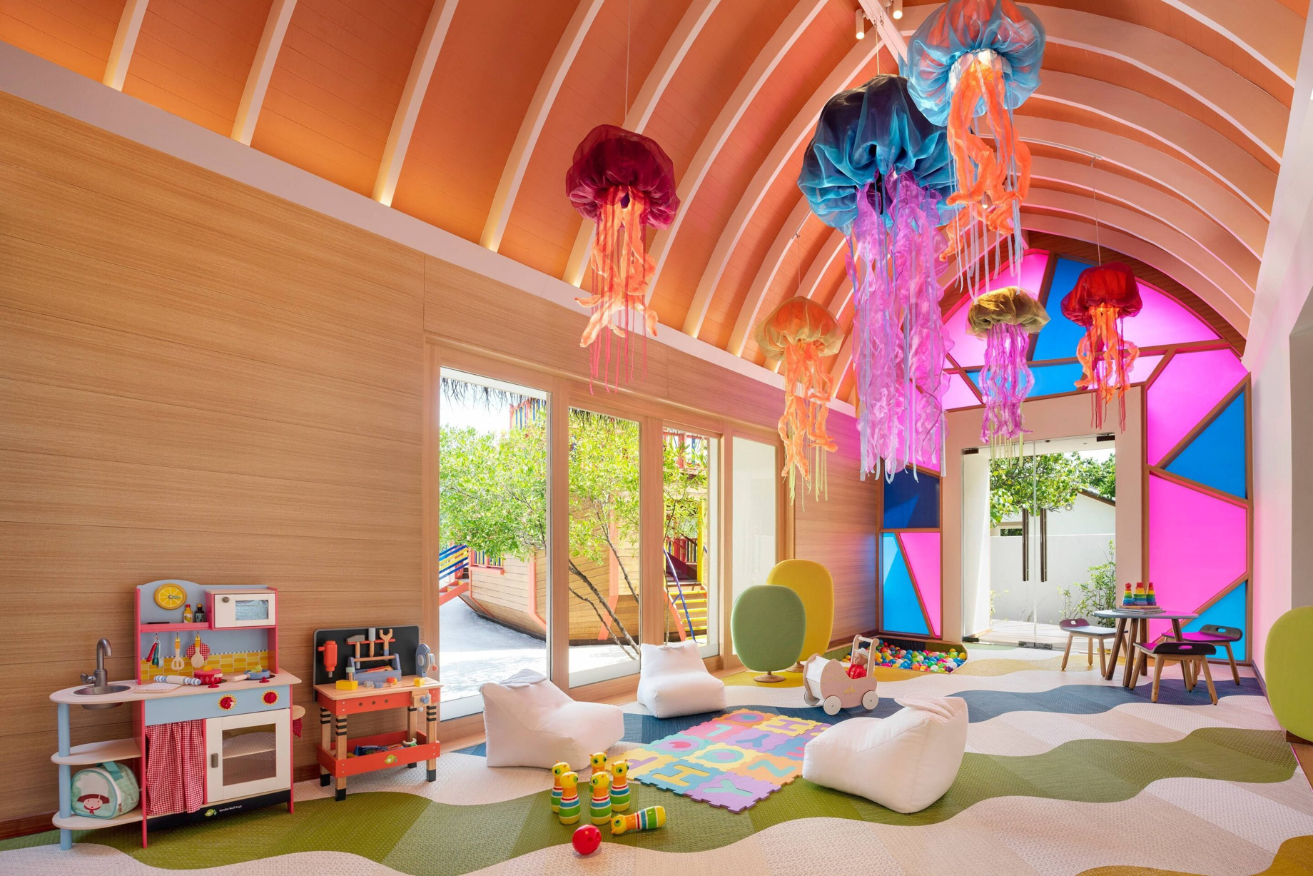 JW Marriott Maldives Resort & Spa – Shaviyani Atoll, Maldives – Little Griffins Kids Club Decor