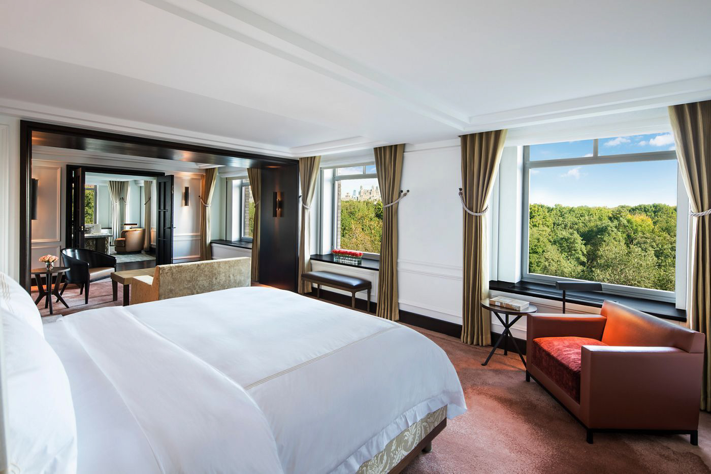 The Ritz-Carlton New York, Central Park Hotel – New York, NY, USA – The Royal Suite Master Bedroom