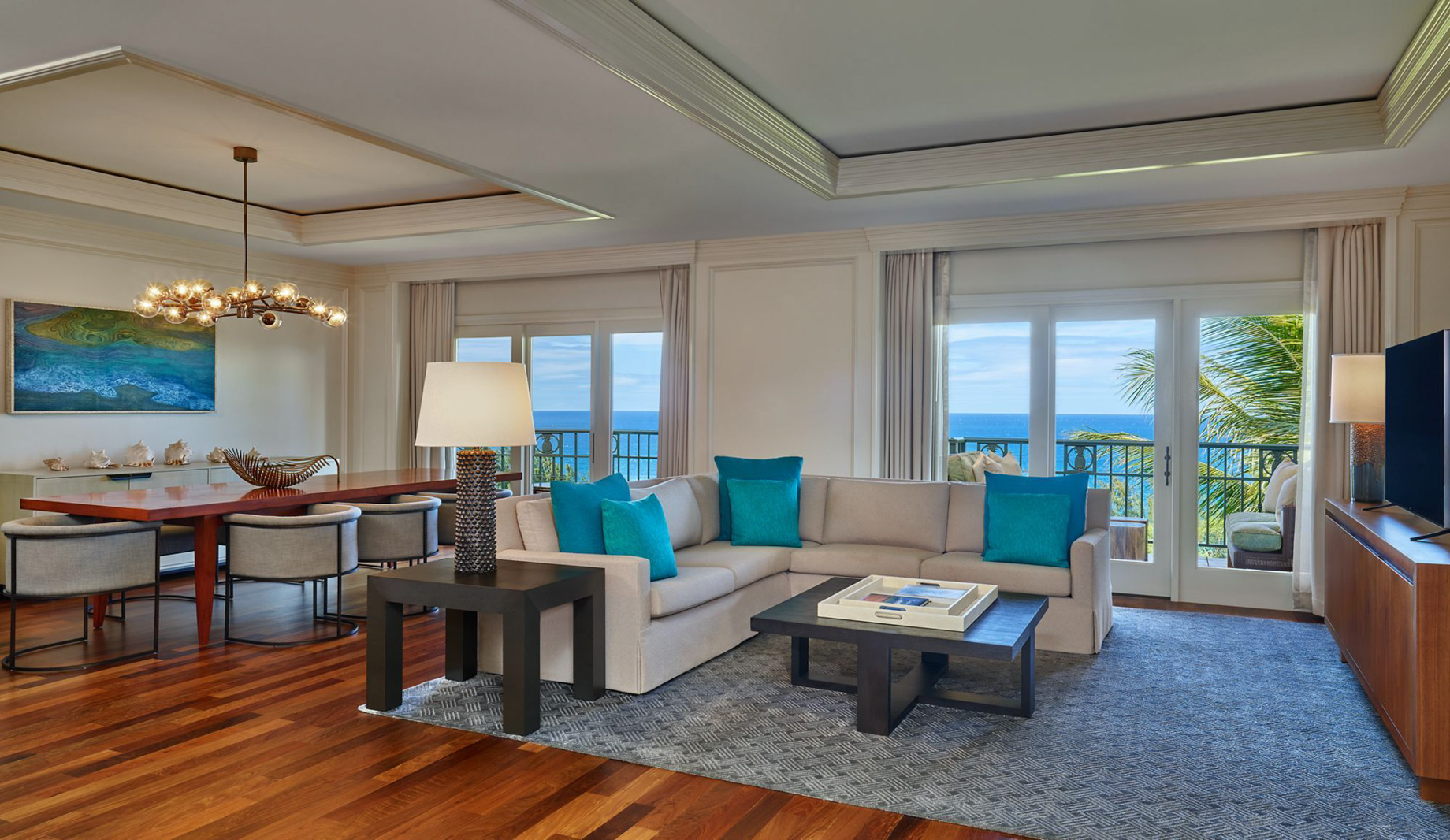 The Ritz-Carlton Maui, Kapalua Resort – Kapalua, HI, USA – Royal Pacific Suite Living Room