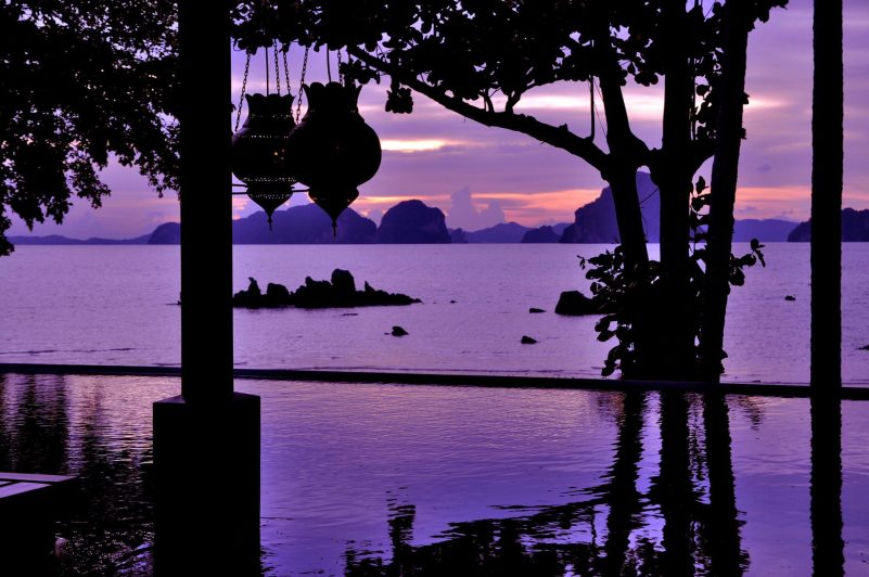 The Ritz-Carlton, Phulay Bay Reserve Resort - Muang Krabi, Thailand - Lae Lay Lounge Andaman Sea Sunset