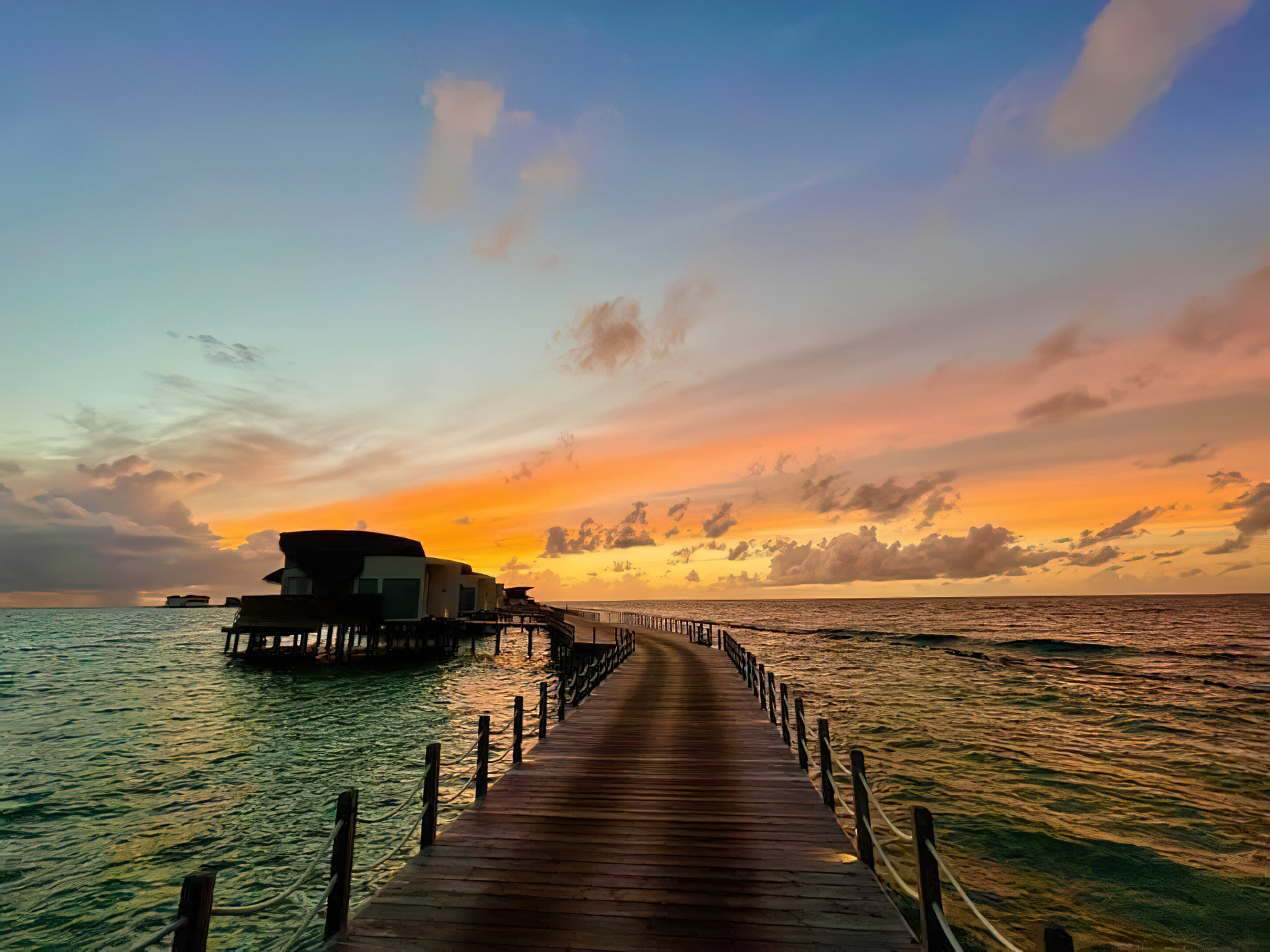 JW Marriott Maldives Resort & Spa – Shaviyani Atoll, Maldives – Resort Sunset