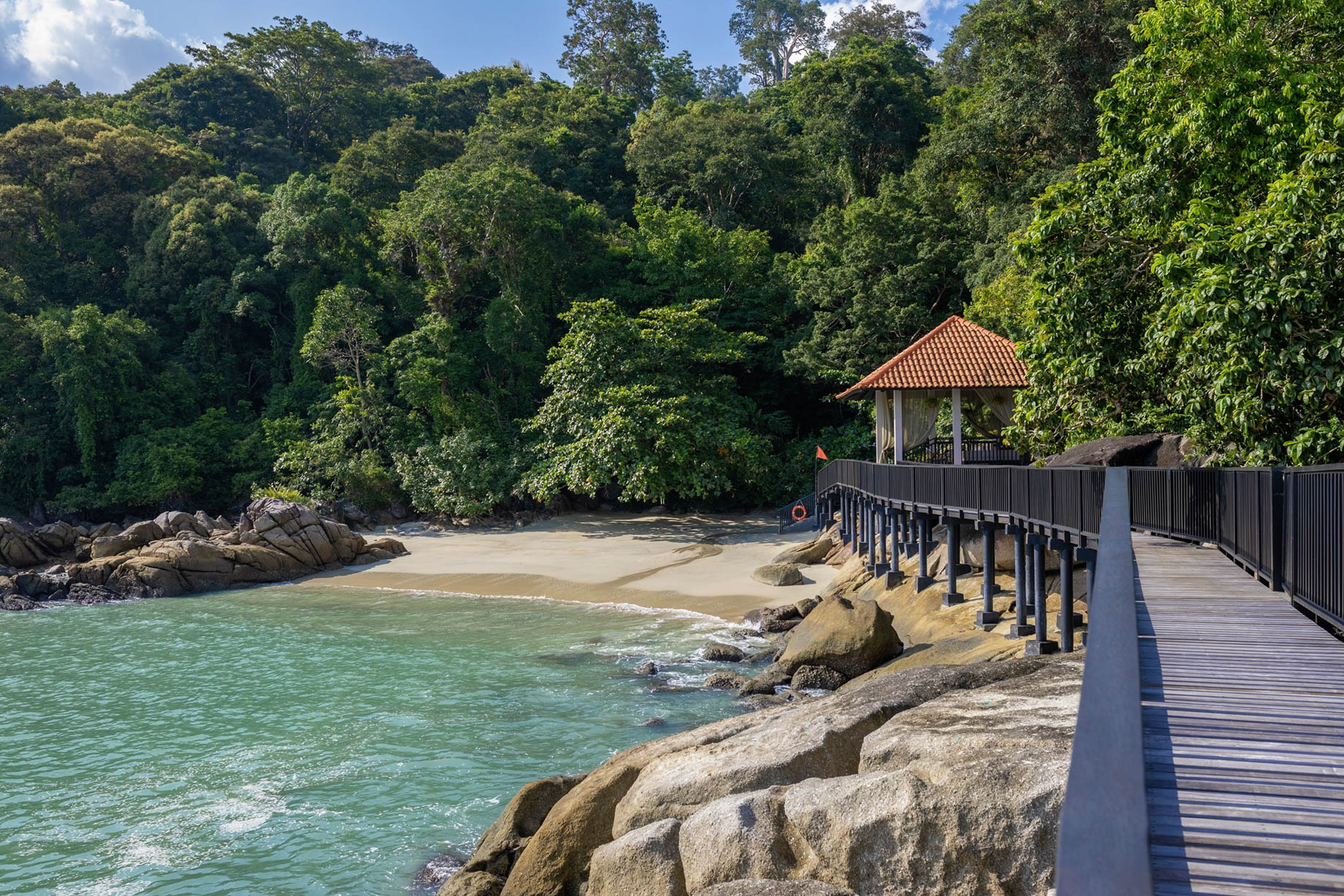 The Ritz-Carlton, Langkawi Hotel – Kedah, Malaysia – Villa Mutiara Private Beach and Gazebo Path