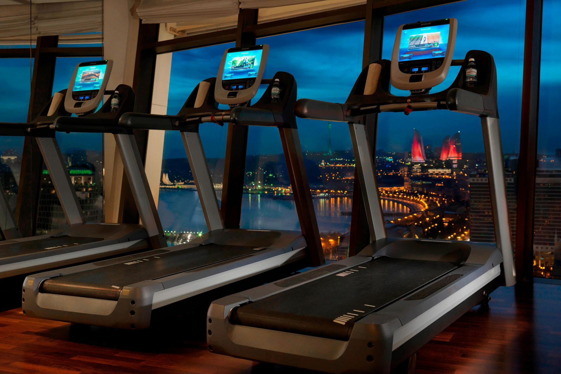 JW Marriott Absheron Baku Hotel – Baku, Azerbaijan – Fitness Center Night View