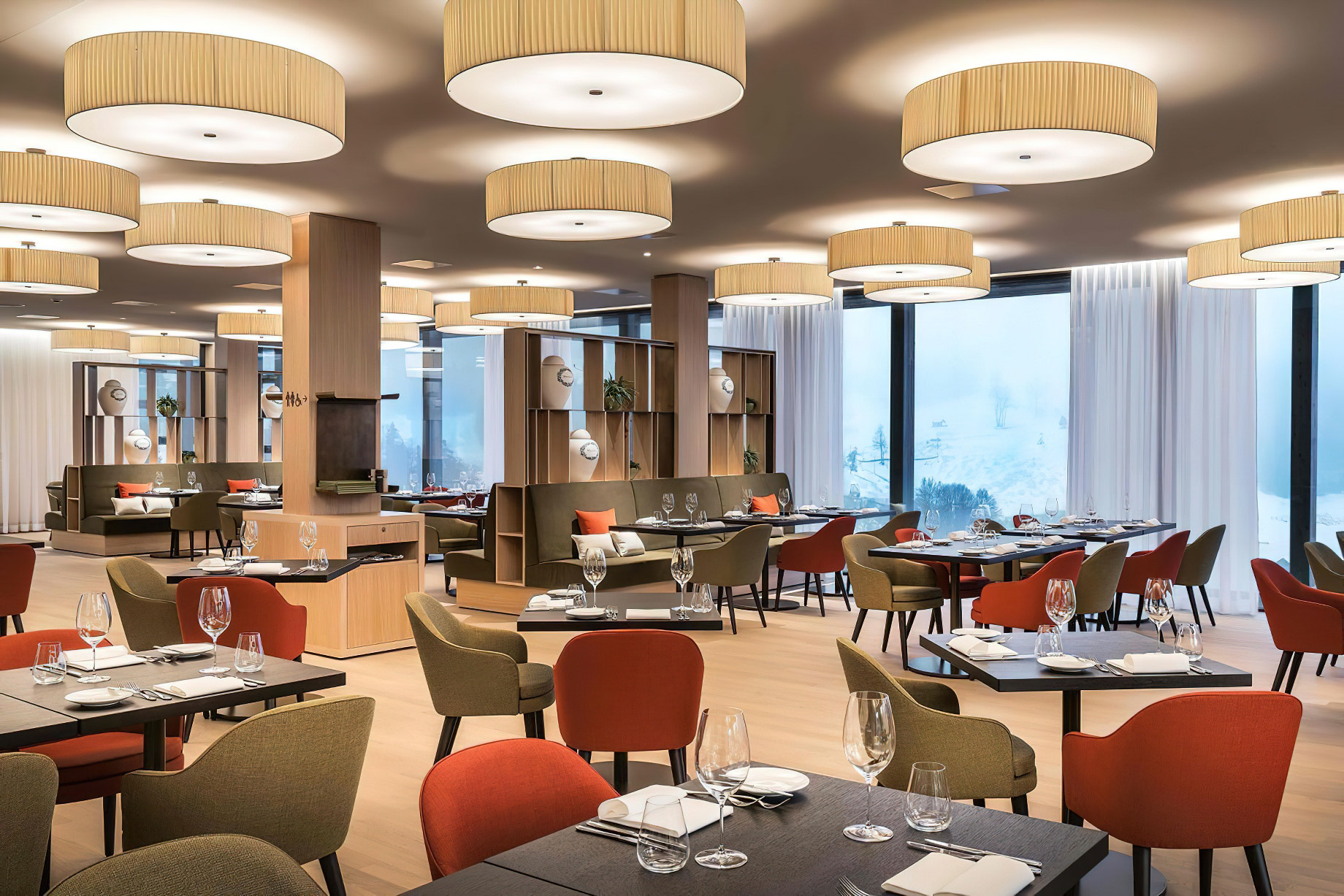 Burgenstock Hotel & Alpine Spa – Obburgen, Switzerland – Verbena Restaurant & Bar Interior