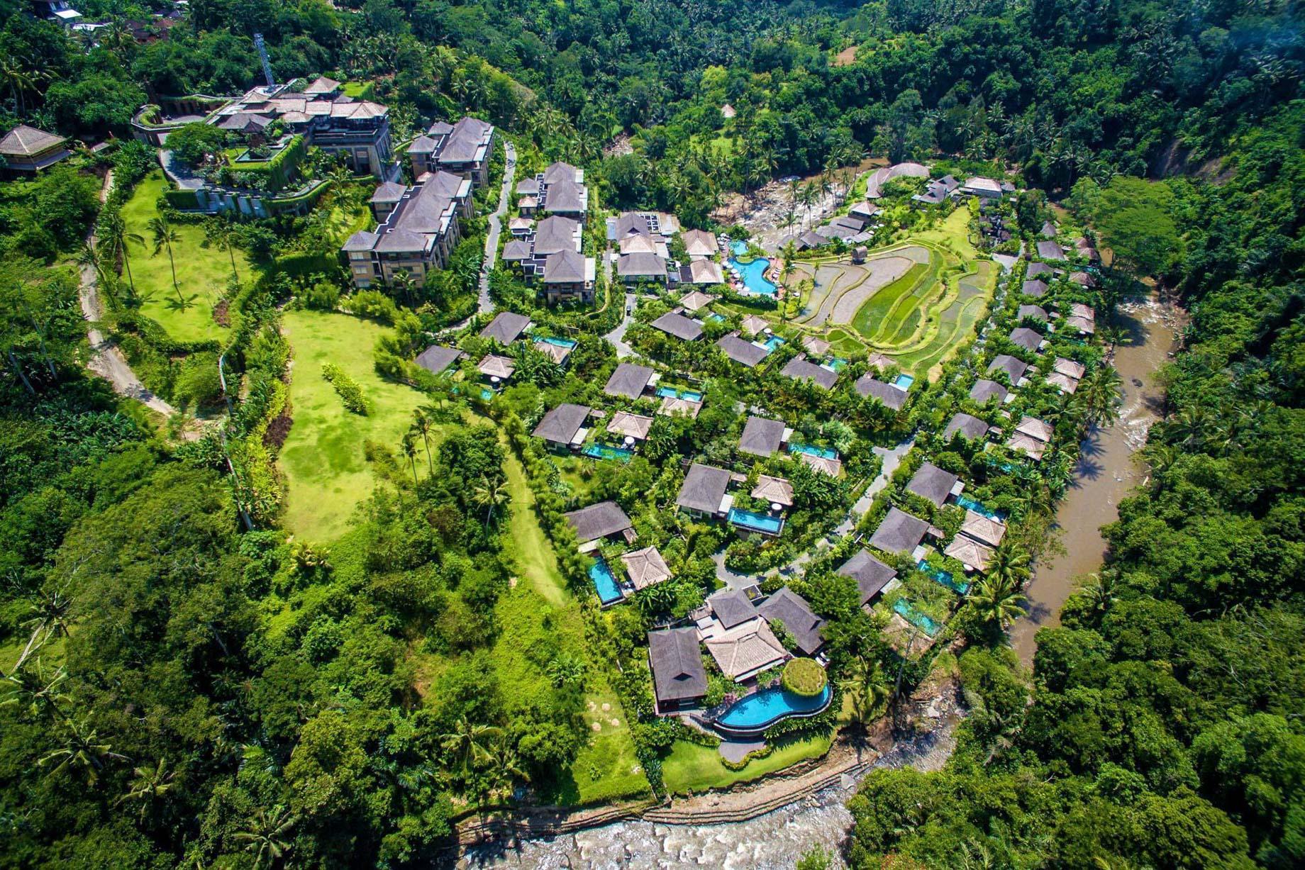 The Ritz-Carlton, Mandapa Reserve Resort – Ubud, Bali, Indonesia – Aerial