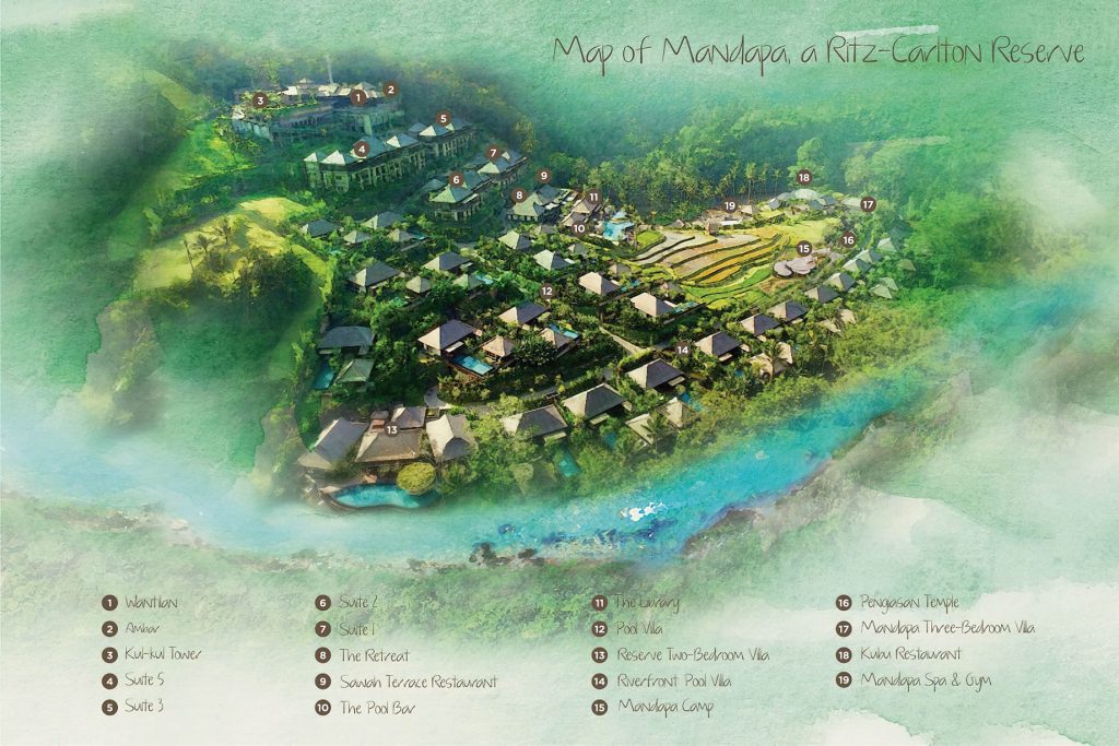 The Ritz-Carlton, Mandapa Reserve Resort - Ubud, Bali, Indonesia - Map