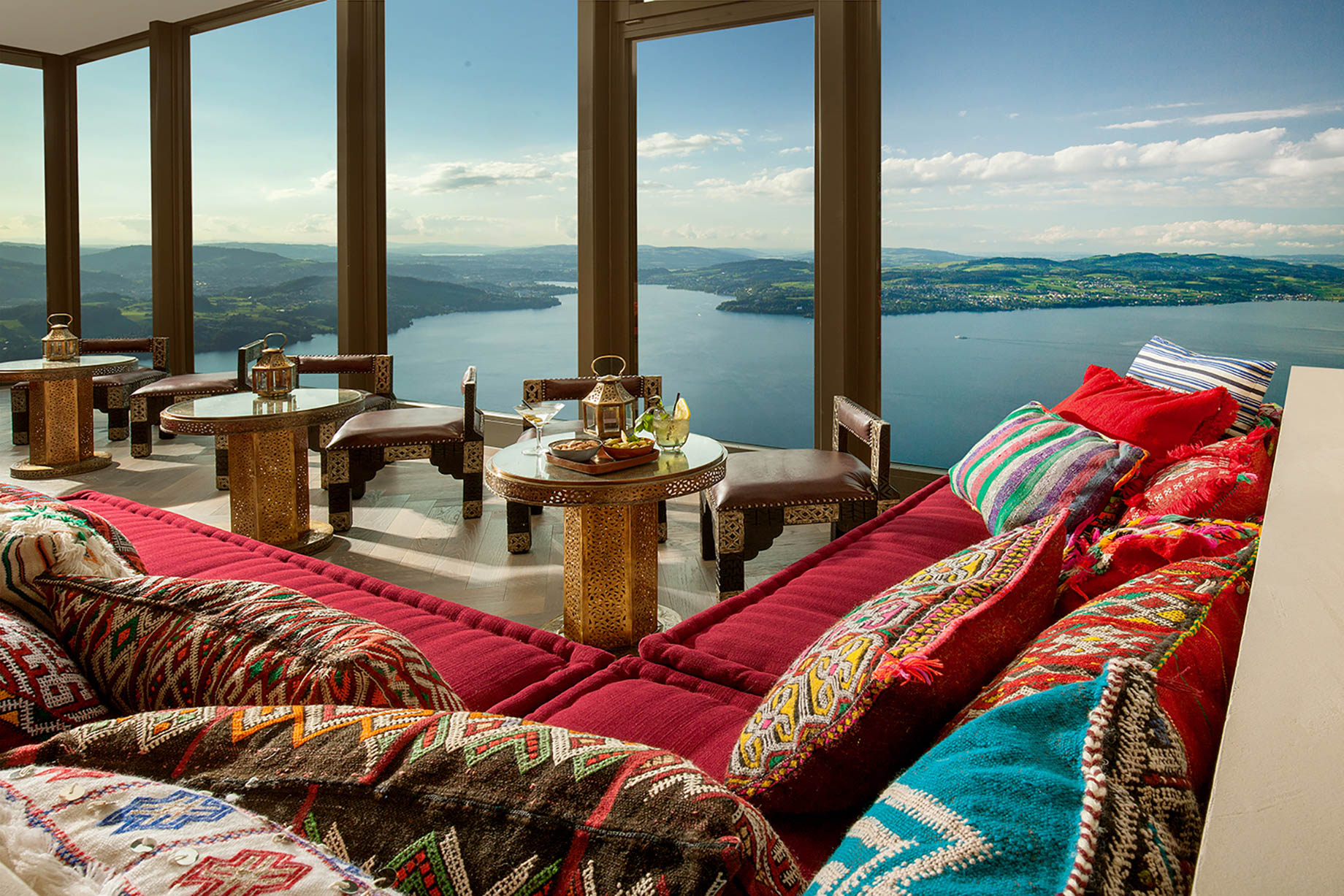 Burgenstock Hotel & Alpine Spa – Obburgen, Switzerland – Sharq Oriental Restaurant Shisha Lounge
