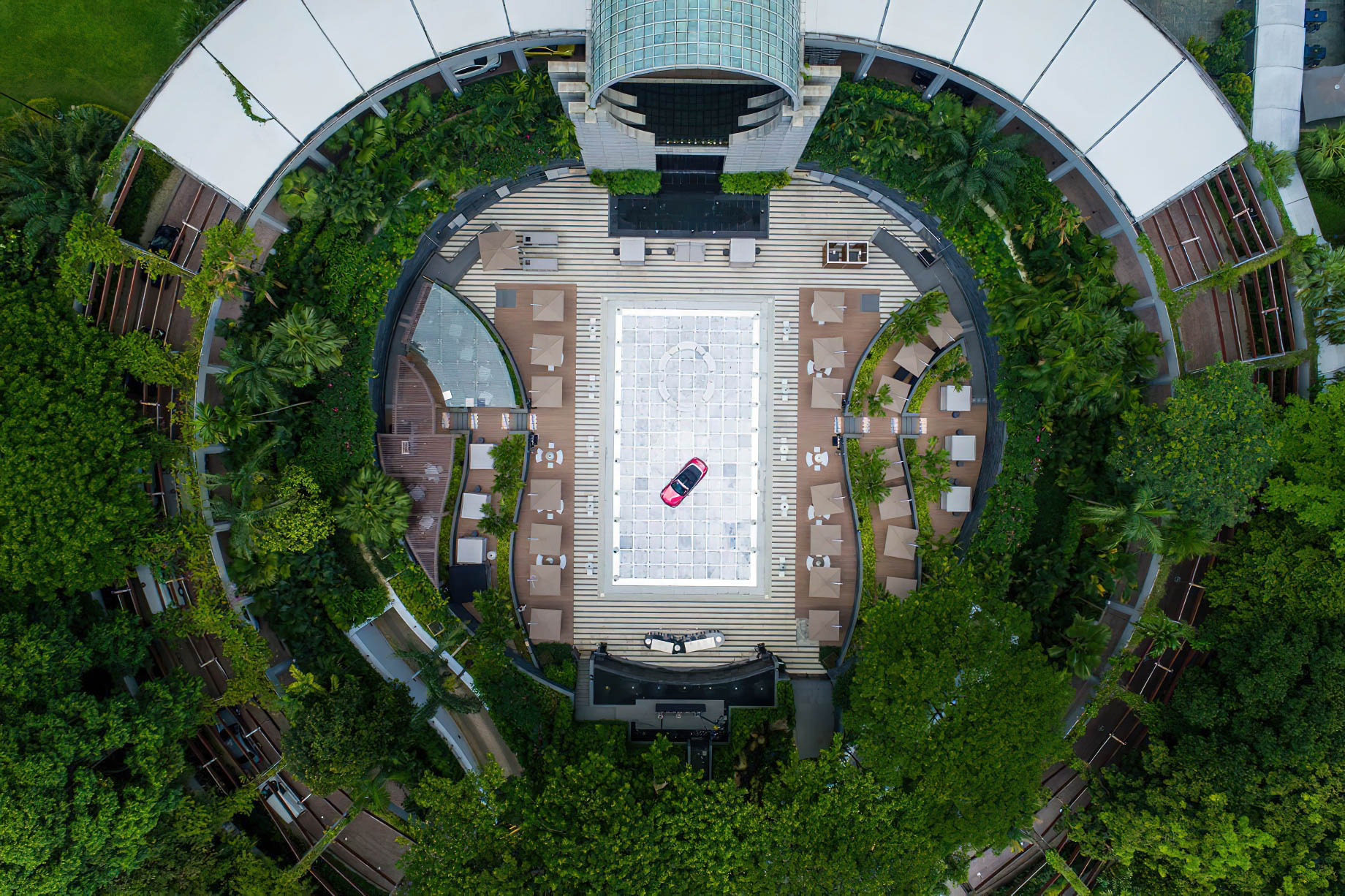 The Ritz-Carlton, Millenia Singapore Hotel – Singapore – Outdoor Pool Covered Stage