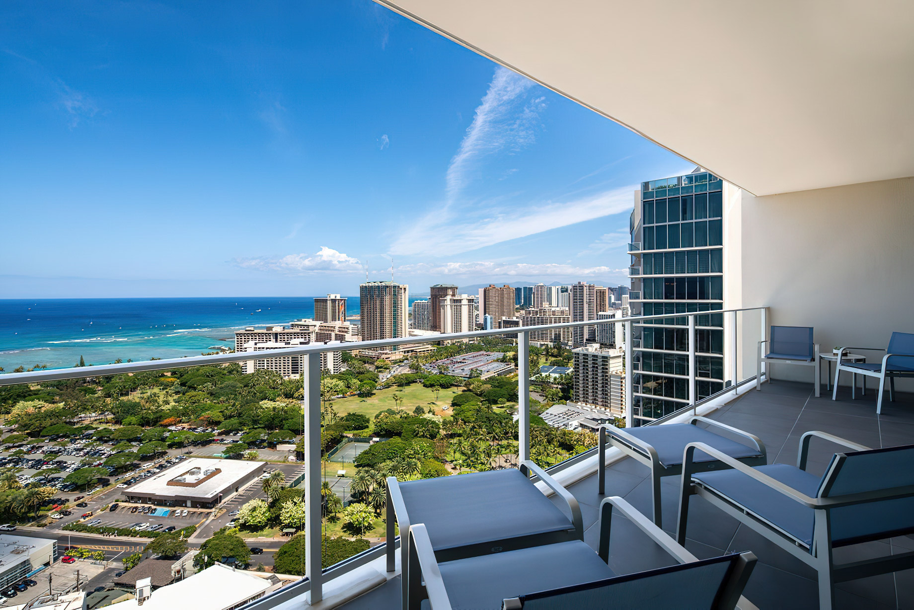 The Ritz-Carlton Residences, Waikiki Beach Hotel – Waikiki, HI, USA – Premier Ocean View 2 Bedroom Suite Balcony