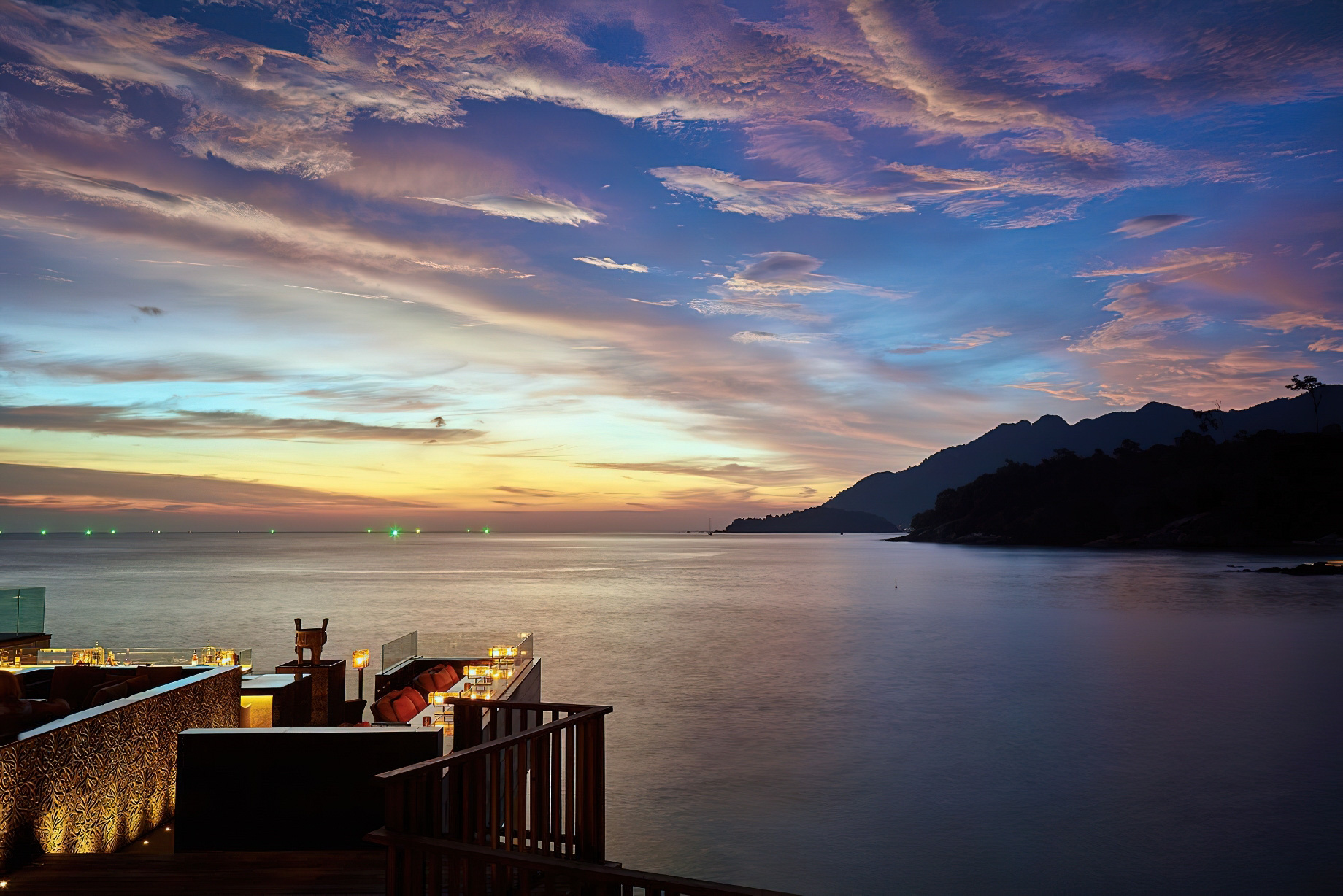 The Ritz-Carlton, Langkawi Hotel – Kedah, Malaysia – Horizon Restaurant and Bar Sunset