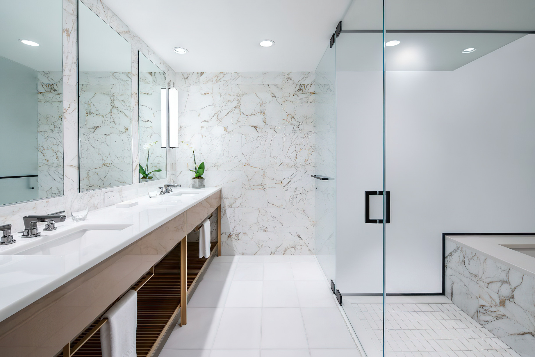 The Ritz-Carlton Residences, Waikiki Beach Hotel - Waikiki, HI, USA - Premier Ocean View 2 Bedroom Suite Master Bathroom