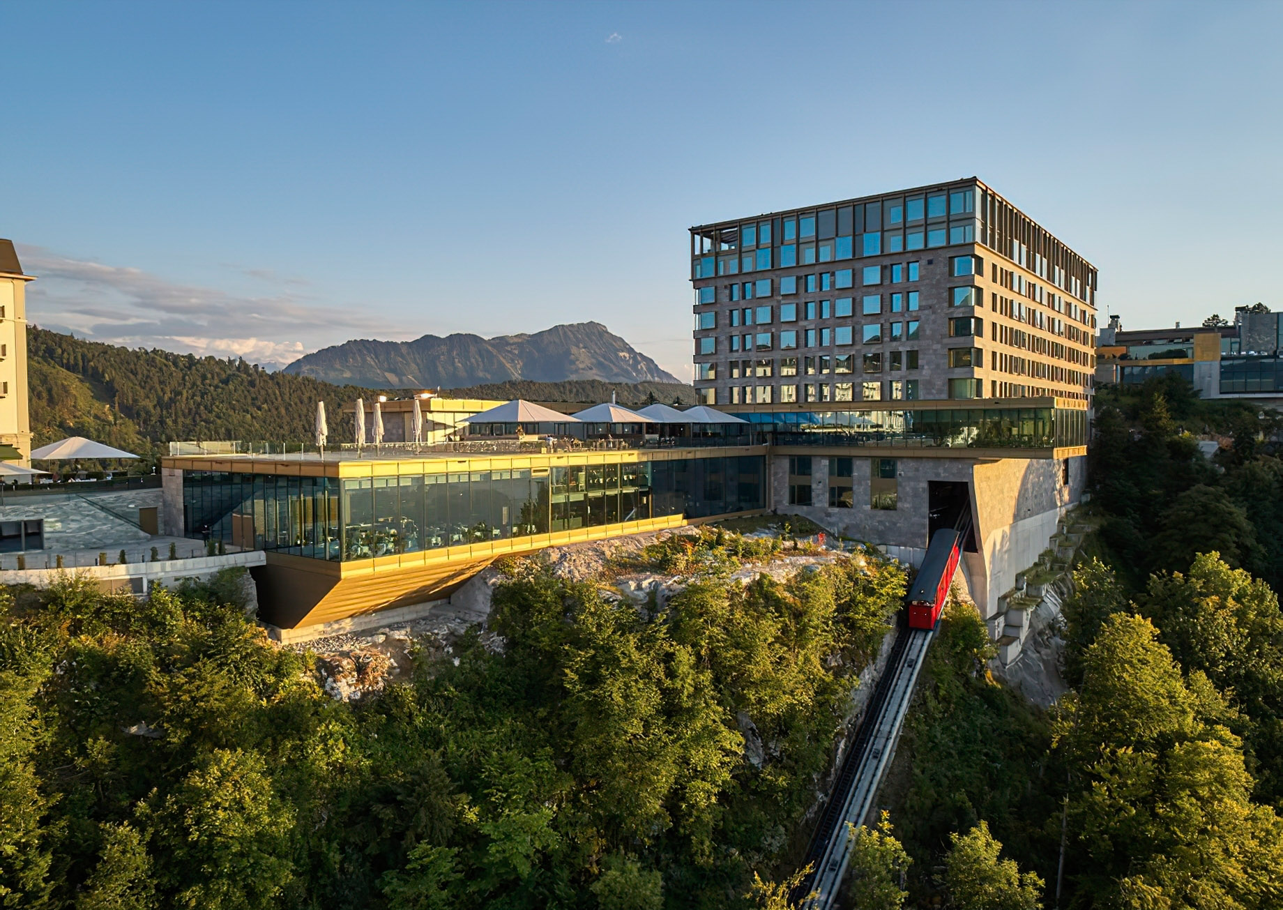 Burgenstock Hotel & Alpine Spa – Obburgen, Switzerland – Buergenstock Resort Lake Lucerne Funicular