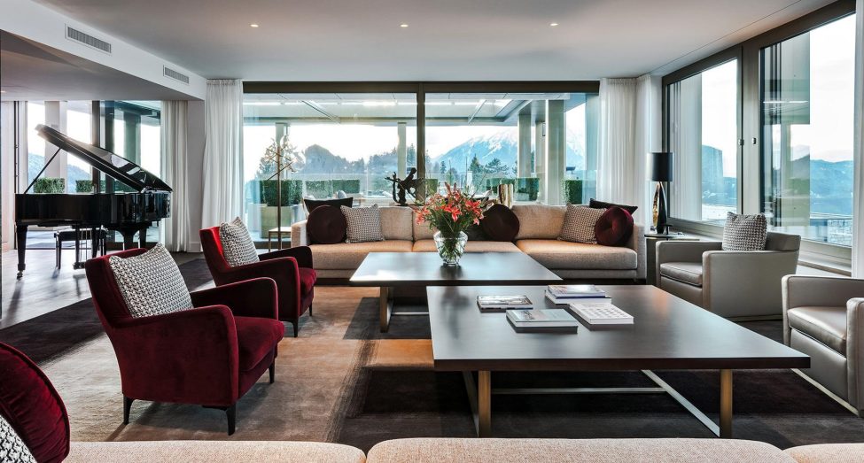 Burgenstock Hotel & Alpine Spa - Obburgen, Switzerland - Royal Suite Living Area