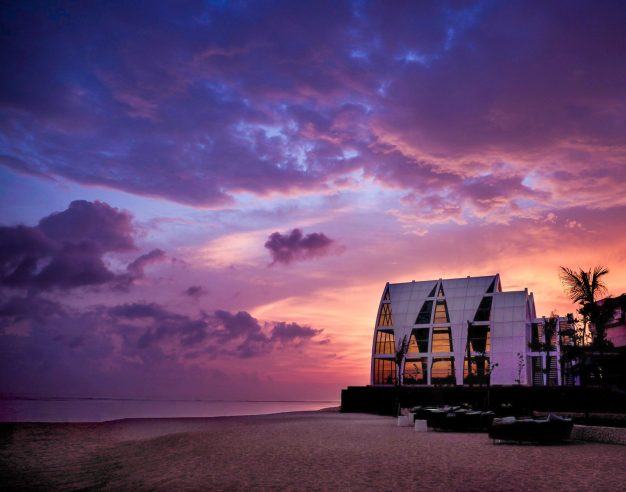 The Ritz-Carlton, Bali Nusa Dua Hotel - Bali, Indonesia - Wedding Chapel Beach View Sunset