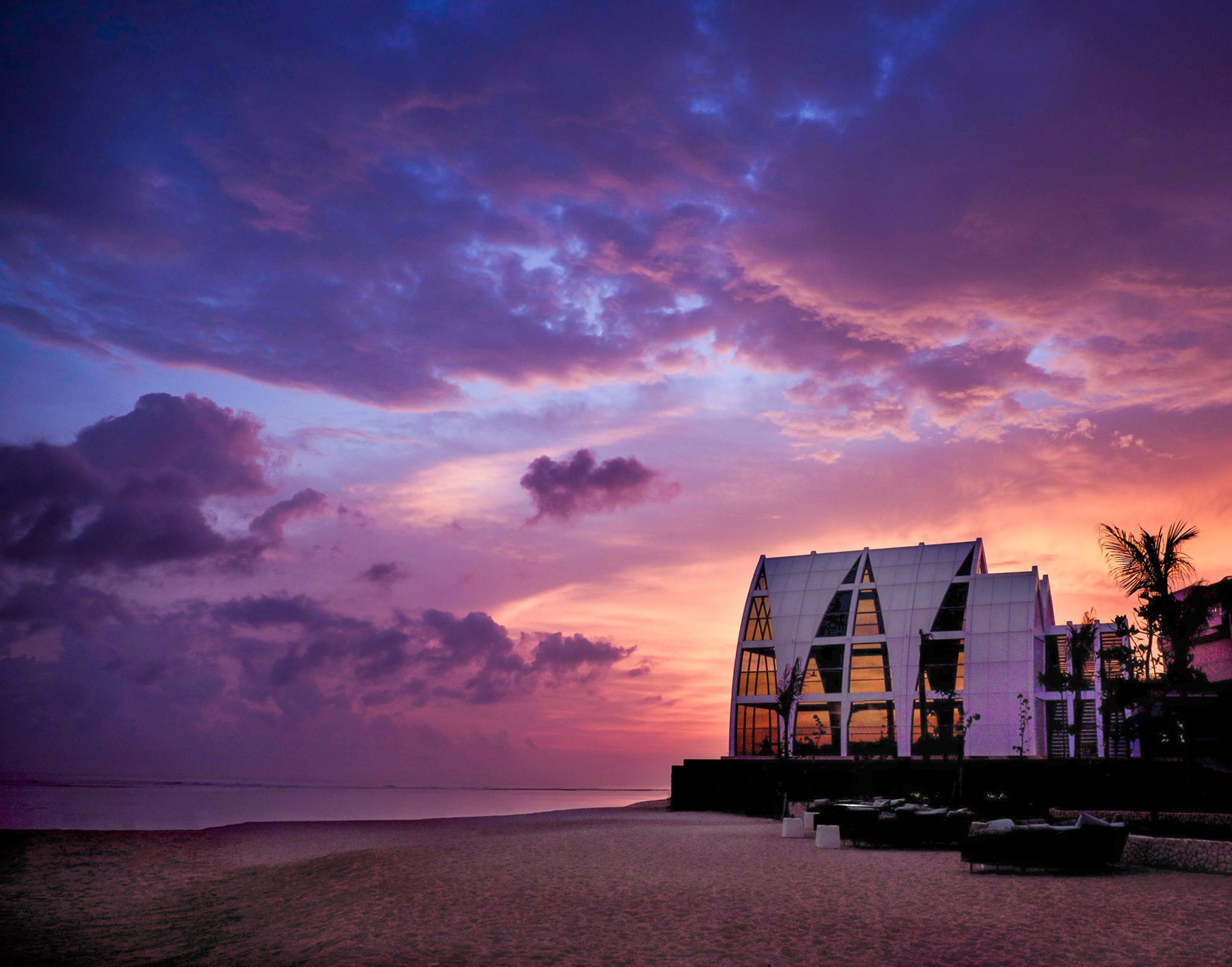 The Ritz-Carlton, Bali Nusa Dua Hotel – Bali, Indonesia – Wedding Chapel Beach View Sunset