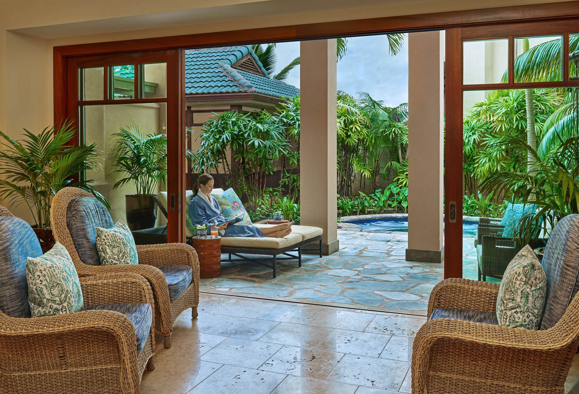 The Ritz-Carlton Maui, Kapalua Resort – Kapalua, HI, USA – Spa Relaxation Area