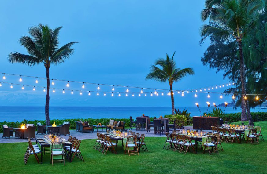 The Ritz-Carlton Maui, Kapalua Resort - Kapalua, HI, USA - Beach Lawn Dining Night