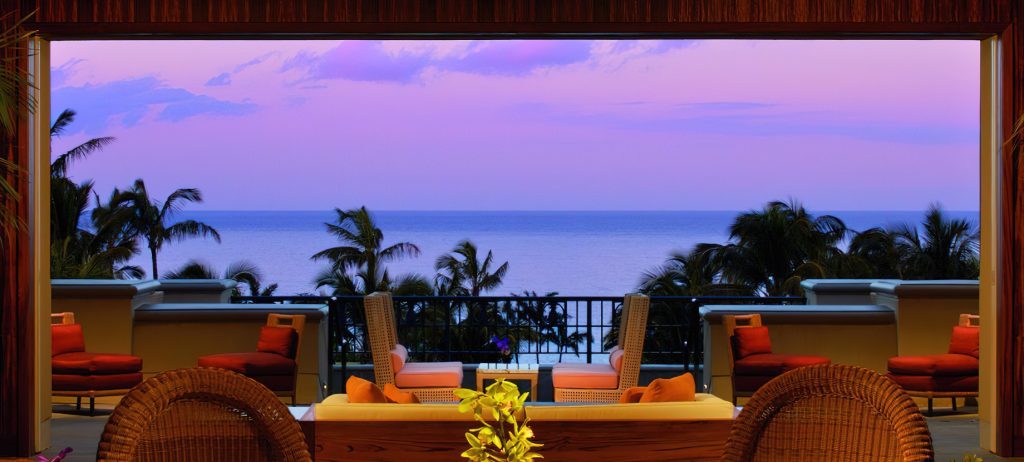 The Ritz-Carlton Maui, Kapalua Resort - Kapalua, HI, USA - Ocean View Deck Sunset