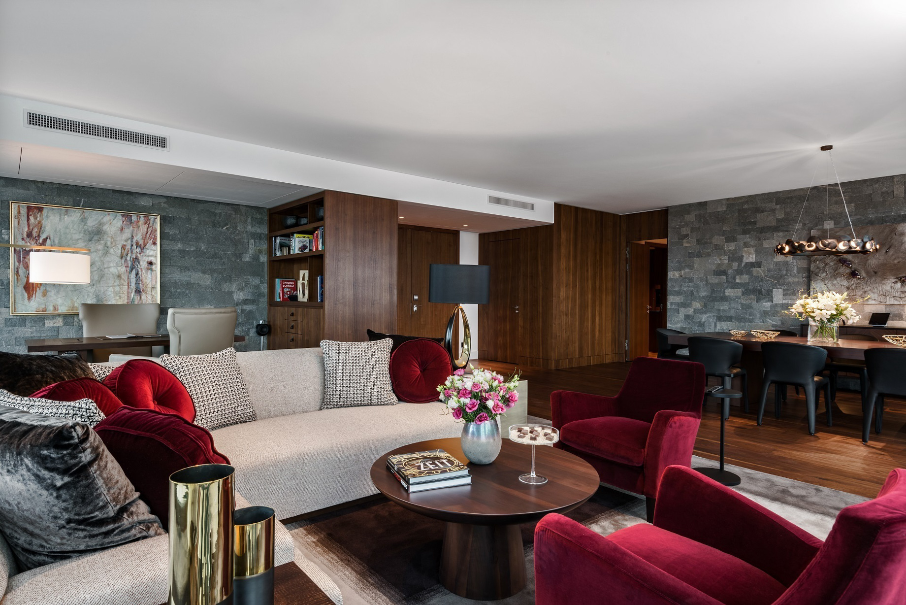 Burgenstock Hotel & Alpine Spa – Obburgen, Switzerland – Penthouse Suite Living Area