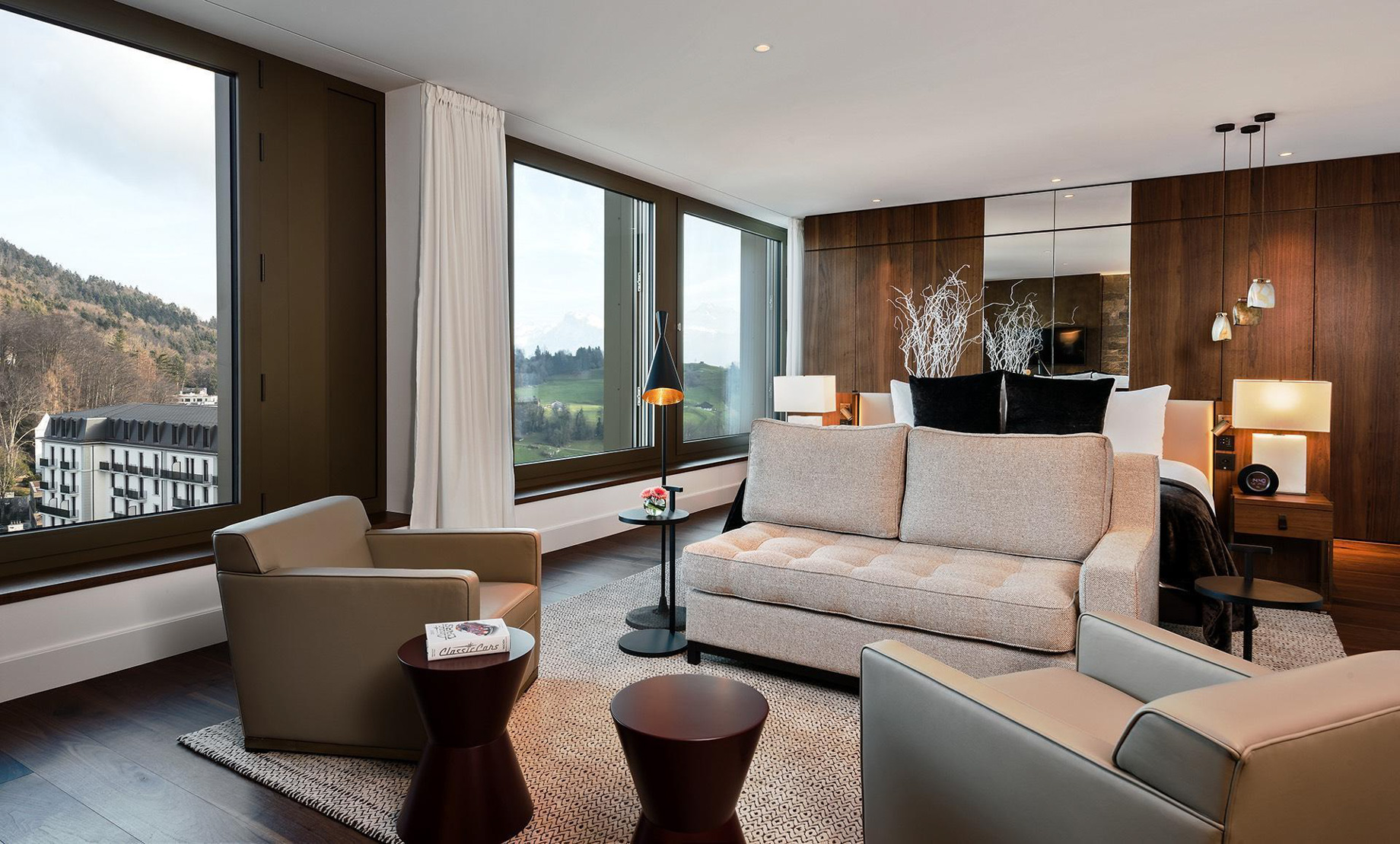 Burgenstock Hotel & Alpine Spa - Obburgen, Switzerland - Penthouse Suite Bedroom