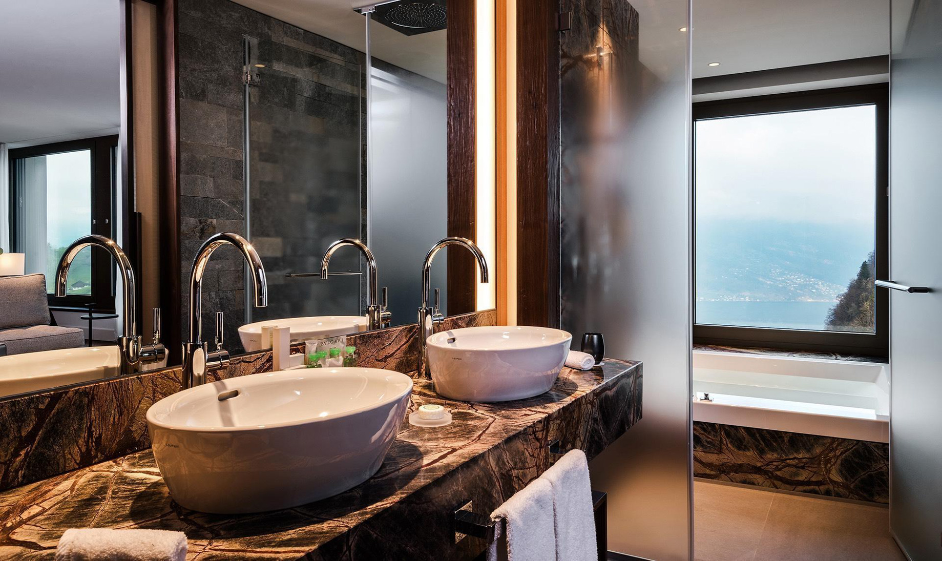 Burgenstock Hotel & Alpine Spa - Obburgen, Switzerland - Penthouse Suite Bathroom