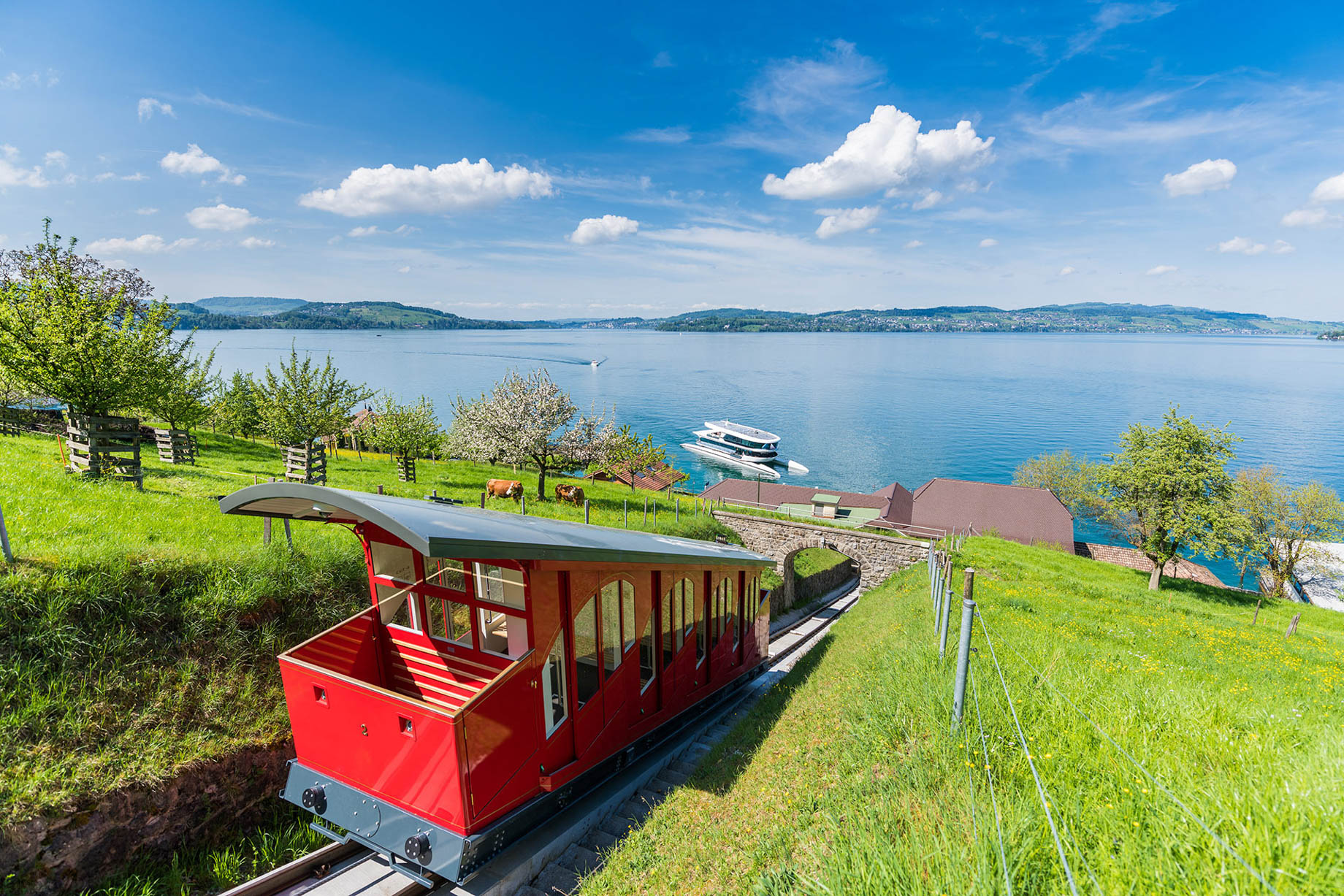 Burgenstock Hotel & Alpine Spa - Obburgen, Switzerland - Buergenstock Resort Lake Lucerne Funicular