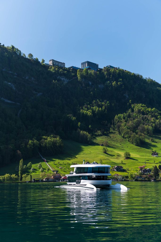 Burgenstock Hotel & Alpine Spa - Obburgen, Switzerland - Buergenstock Resort Lake Lucerne Funicular Shuttle Boat