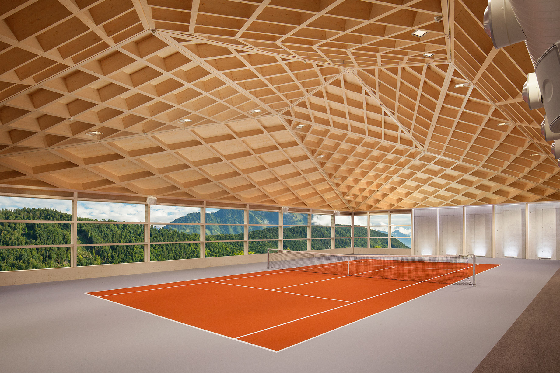 Burgenstock Hotel & Alpine Spa – Obburgen, Switzerland – Diamond Domes Tennis