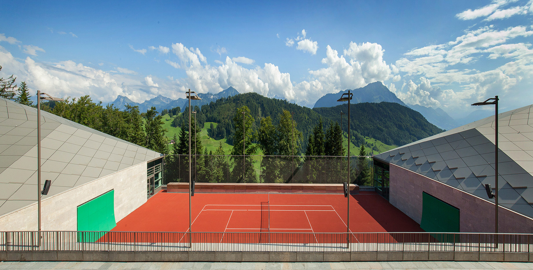 Burgenstock Hotel & Alpine Spa - Obburgen, Switzerland - Diamond Domes Tennis