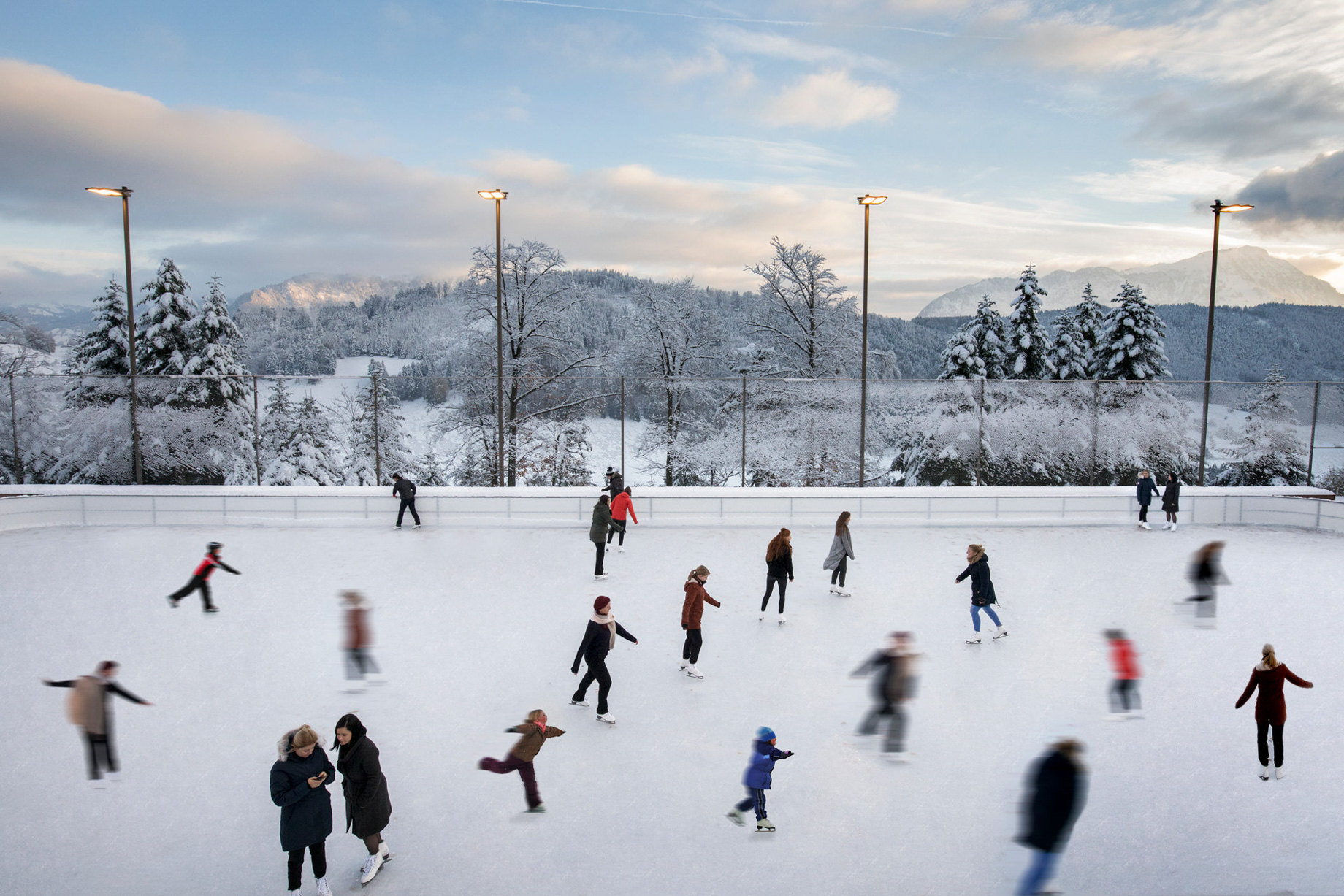 Burgenstock Hotel & Alpine Spa - Obburgen, Switzerland - Ice Skating