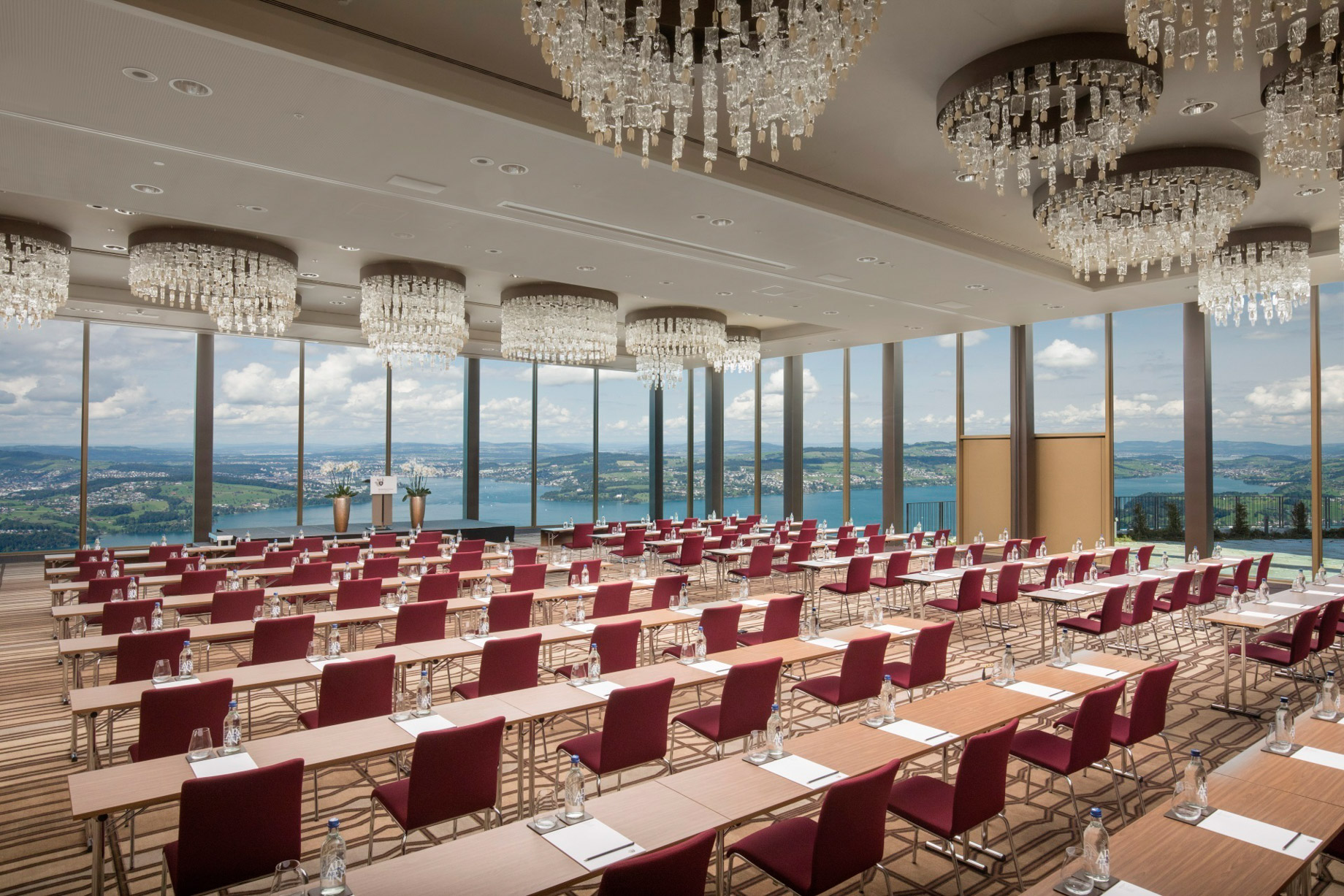 Burgenstock Hotel & Alpine Spa – Obburgen, Switzerland – Ballroom Conference Setup