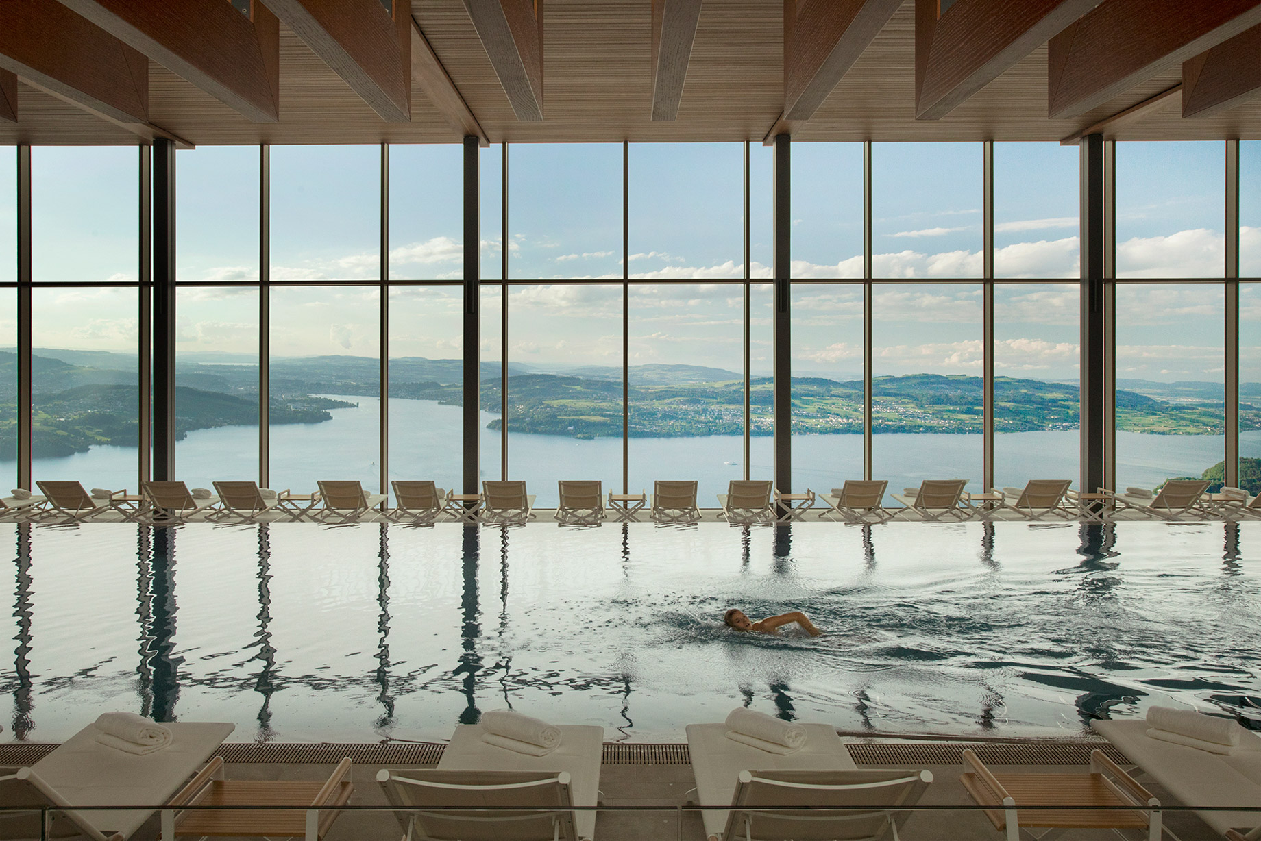 Burgenstock Hotel & Alpine Spa – Obburgen, Switzerland – Alpine Spa Indoor Pool
