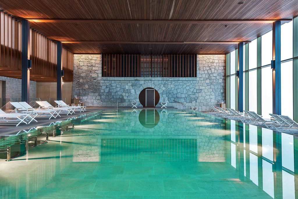Burgenstock Hotel & Alpine Spa - Obburgen, Switzerland - Alpine Spa Indoor Pool