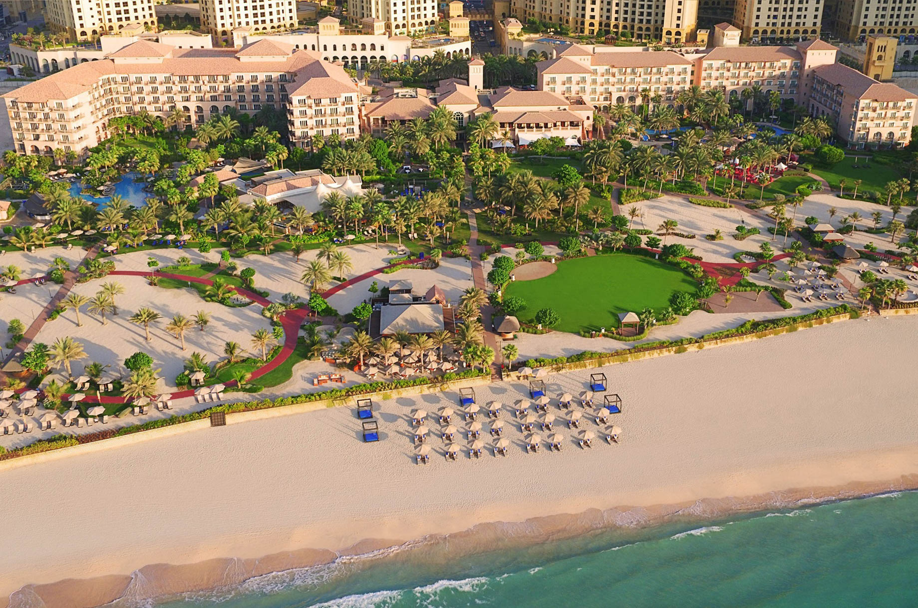 The Ritz-Carlton, Dubai Hotel - JBR Beach, Dubai, UAE - Hotel Aerial View