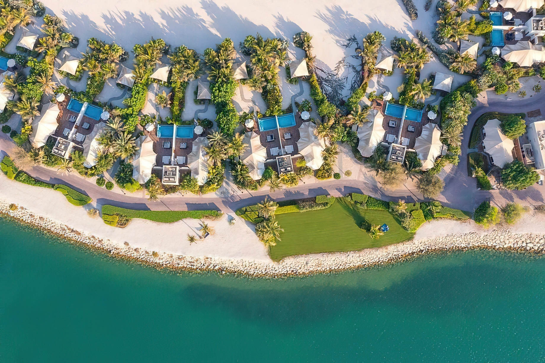 The Ritz-Carlton Ras Al Khaimah, Al Hamra Beach Hotel - UAE - Aerial View