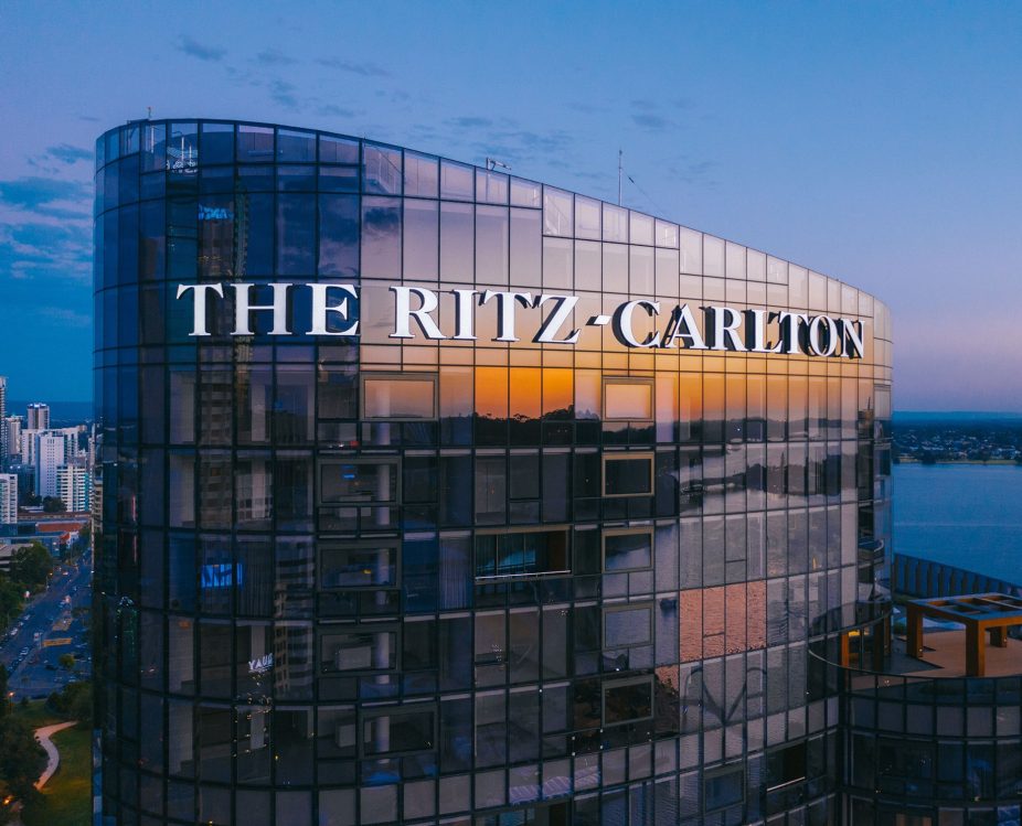The Ritz-Carlton, Perth Hotel - Perth, Australia - Hotel Tower Sign