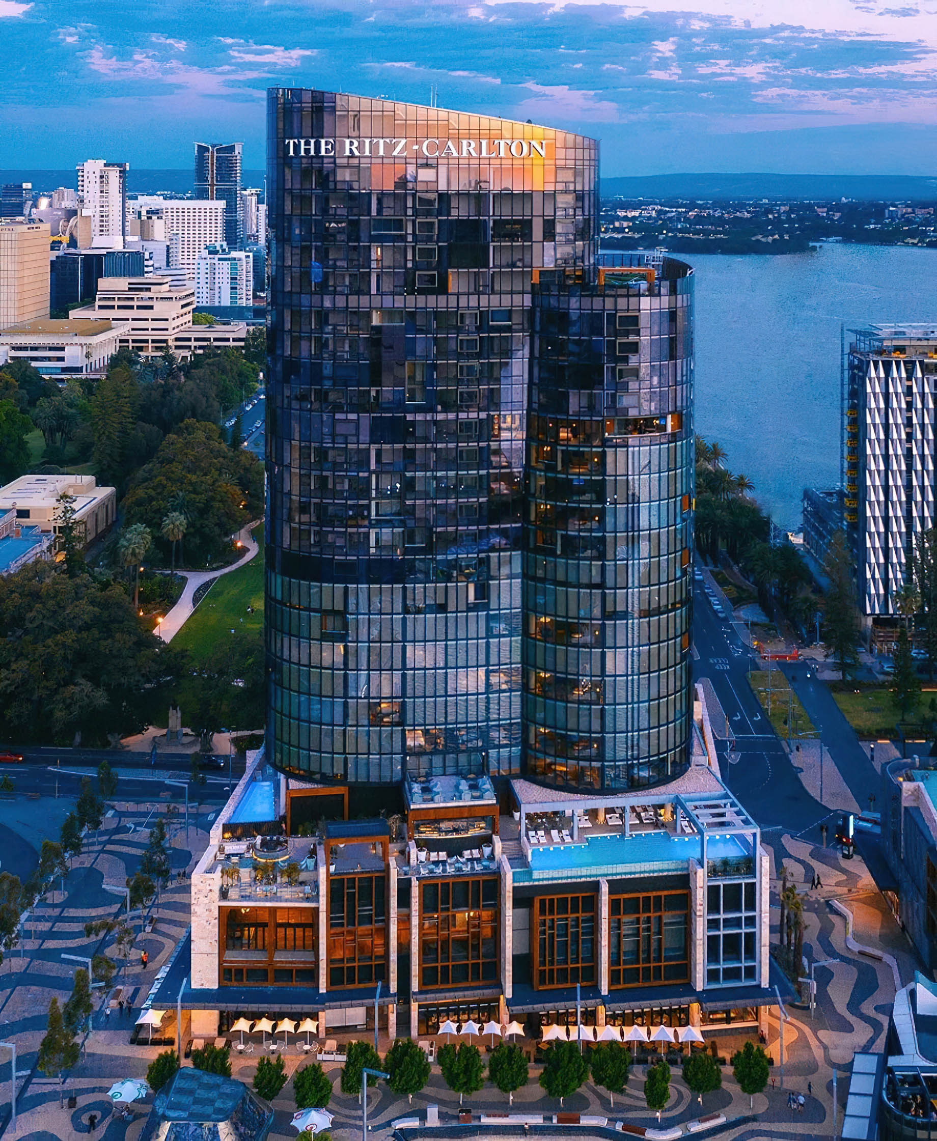 The Ritz-Carlton, Perth Hotel – Perth, Australia – Hotel Aerial View