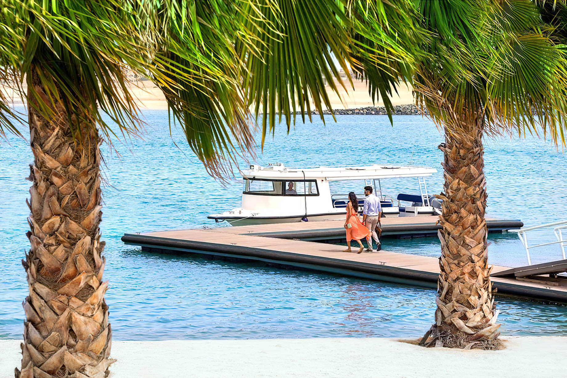 The Ritz-Carlton Ras Al Khaimah, Al Hamra Beach Hotel – UAE – Boat Arrival