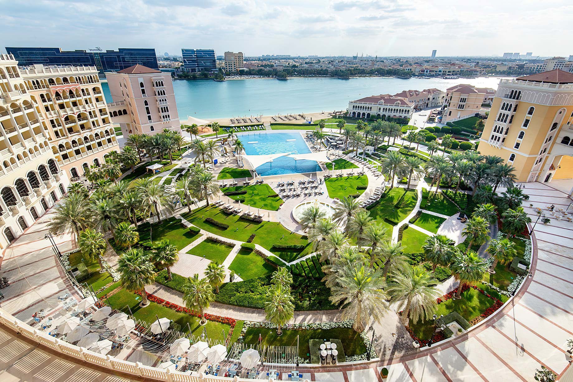 The Ritz-Carlton Abu Dhabi, Grand Canal Hotel – Abu Dhabi, UAE – Pool and Beach View