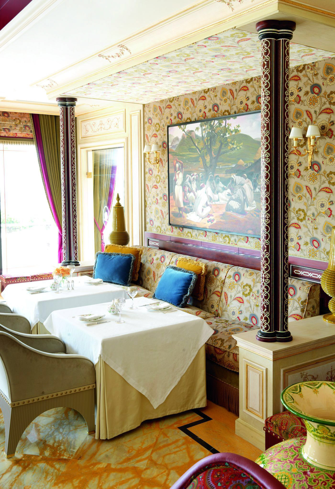 The Ritz-Carlton, Bahrain Resort Hotel – Manama, Bahrain – Ritz Gourmet Lounge Belle Époque Décor