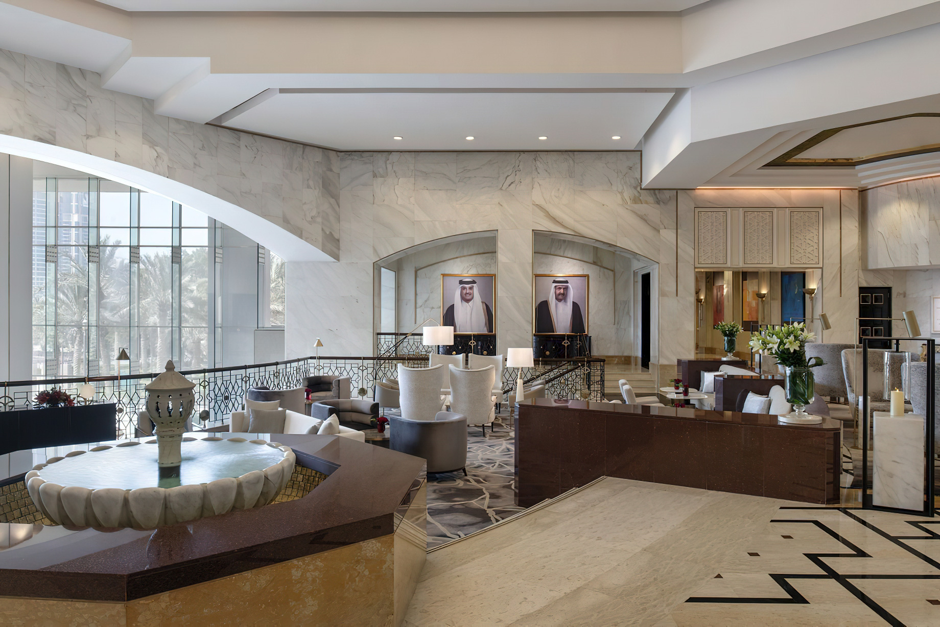 The Ritz-Carlton, Doha Hotel – Doha, Qatar – Lobby Lounge Interior