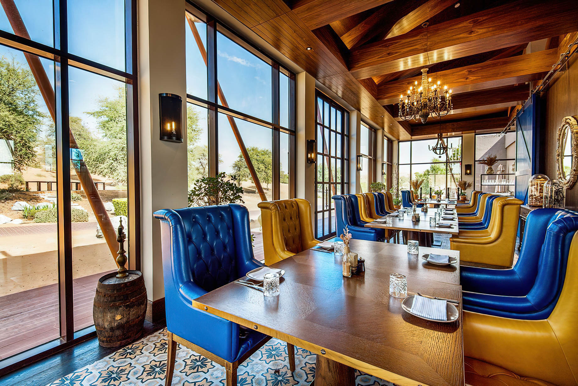 The Ritz-Carlton Ras Al Khaimah, Al Wadi Desert Resort – UAE – Farmhouse Restaurant Tables