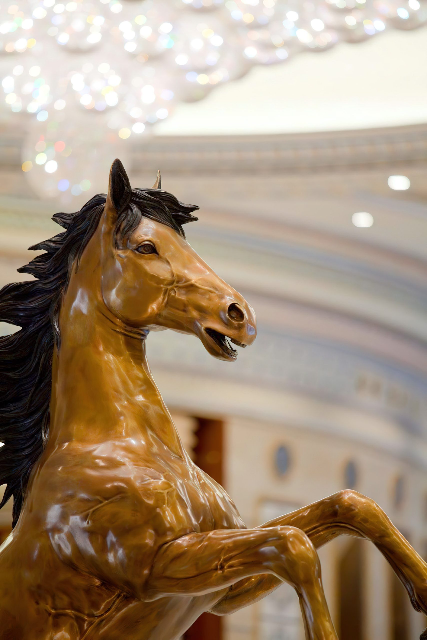 The Ritz-Carlton, Riyadh Hotel – Riyadh, Saudi Arabia – Lobby Arabian Horse Statue