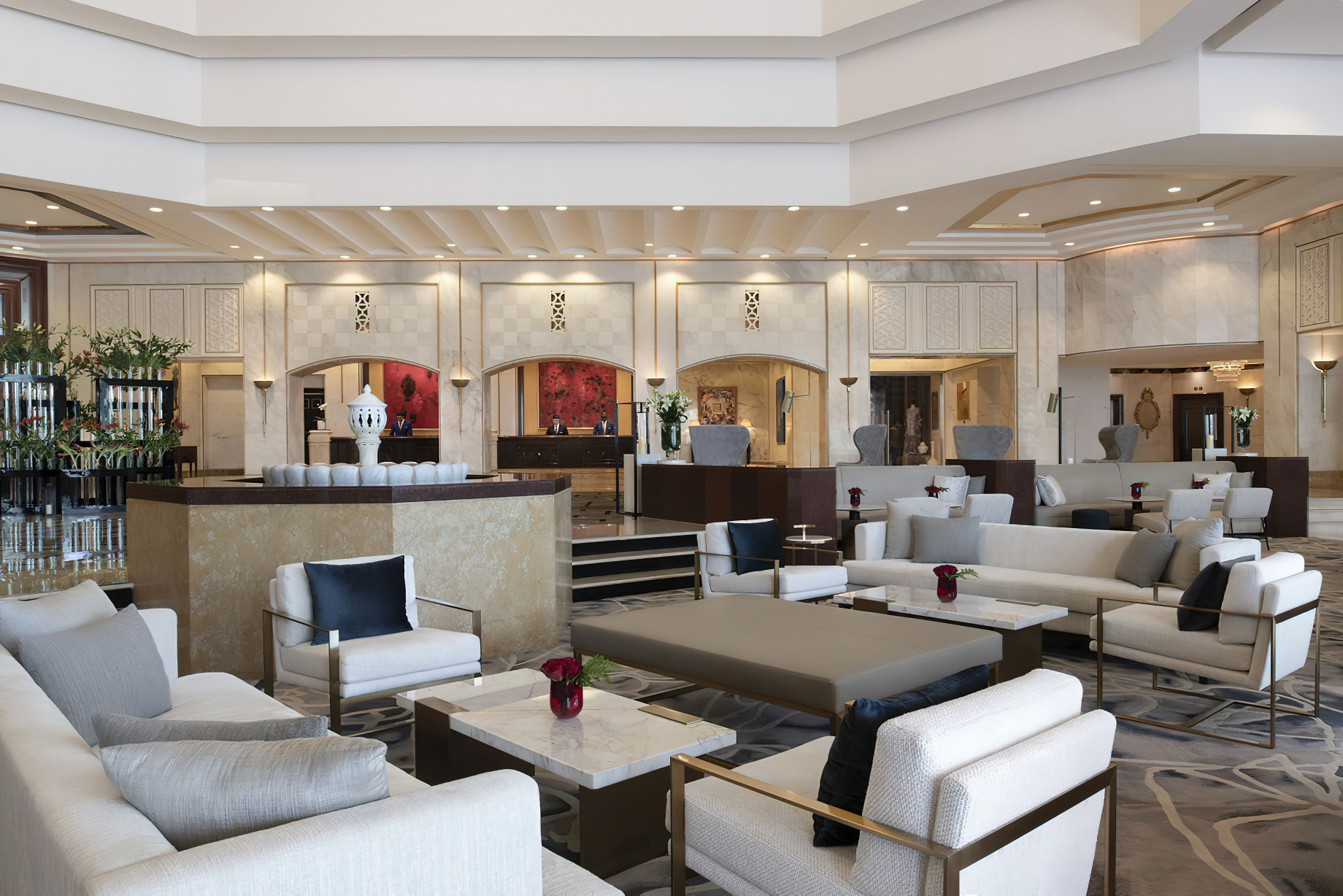 The Ritz-Carlton, Doha Hotel – Doha, Qatar – Lobby Lounge Decor