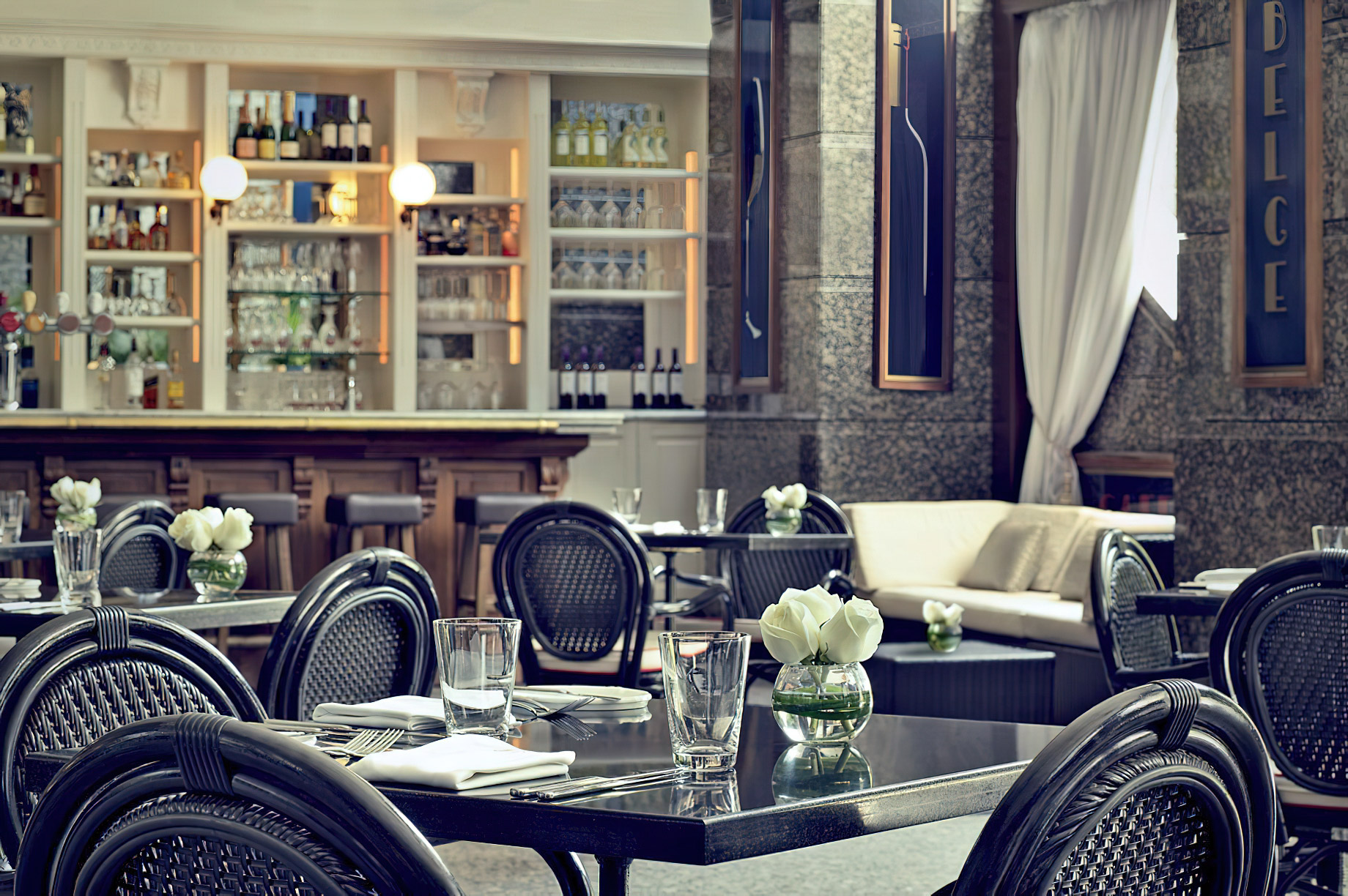 The Ritz-Carlton, Dubai International Financial Centre Hotel – UAE – Cafe Belge Reataurant and Bar Interior