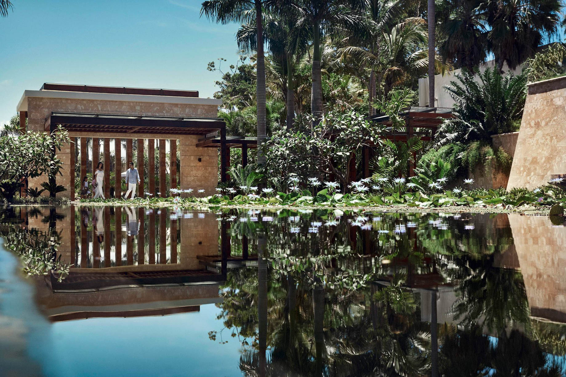 The Ritz-Carlton, Dorado Beach Reserve Resort – Puerto Rico – Arrival Welcome Pavilion Relaxation Pond