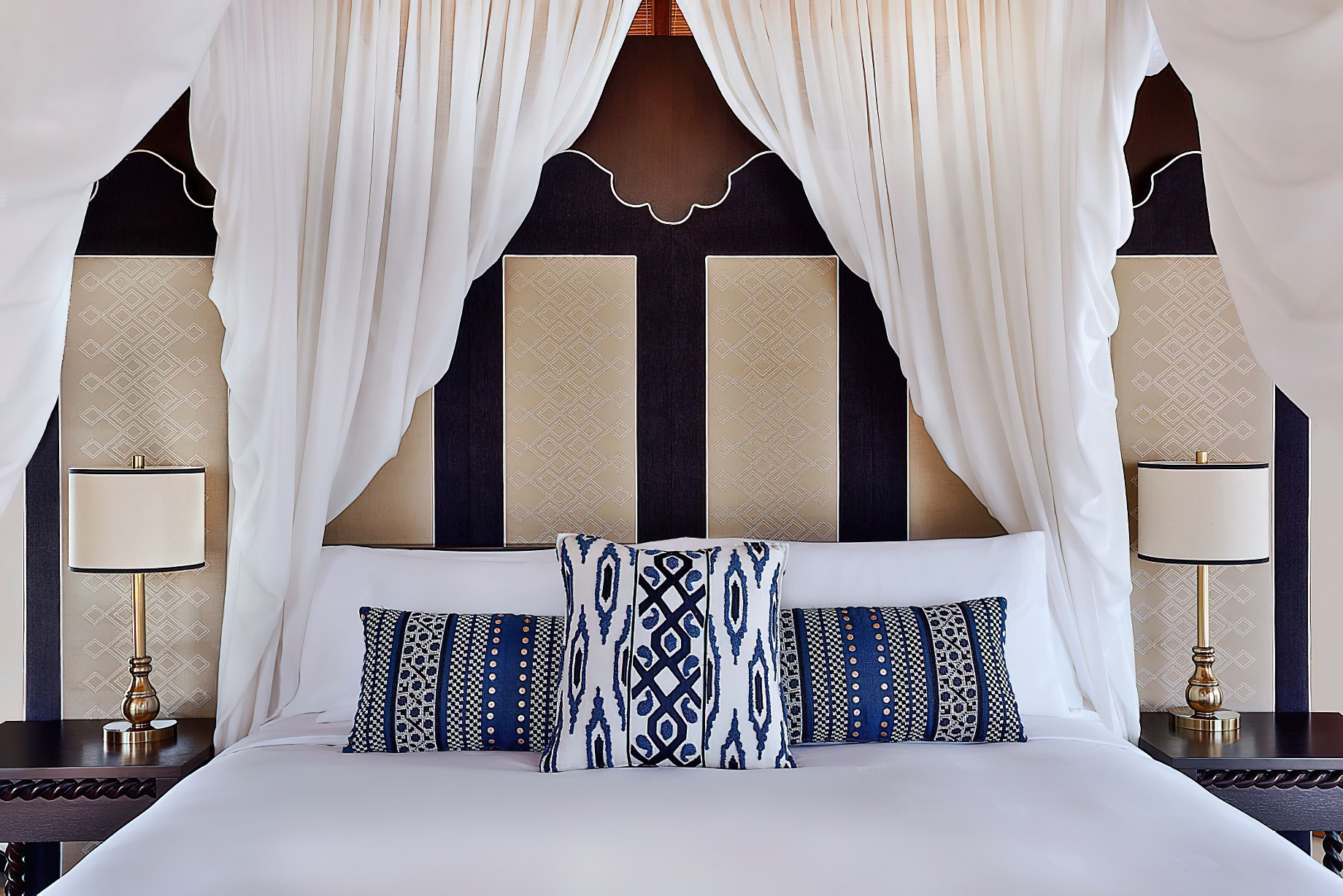 The Ritz-Carlton Ras Al Khaimah, Al Hamra Beach Hotel – UAE – Al Bahar Tented Beach Pool Villa Bed