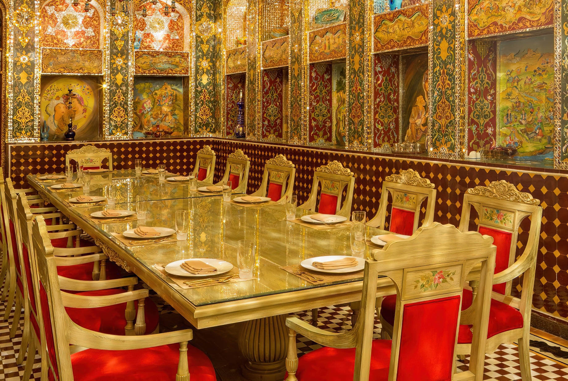 Sharq Village & Spa, A Ritz-Carlton Hotel - Doha, Qatar - At Parisa Souq Waqif Restaurant Dining Table